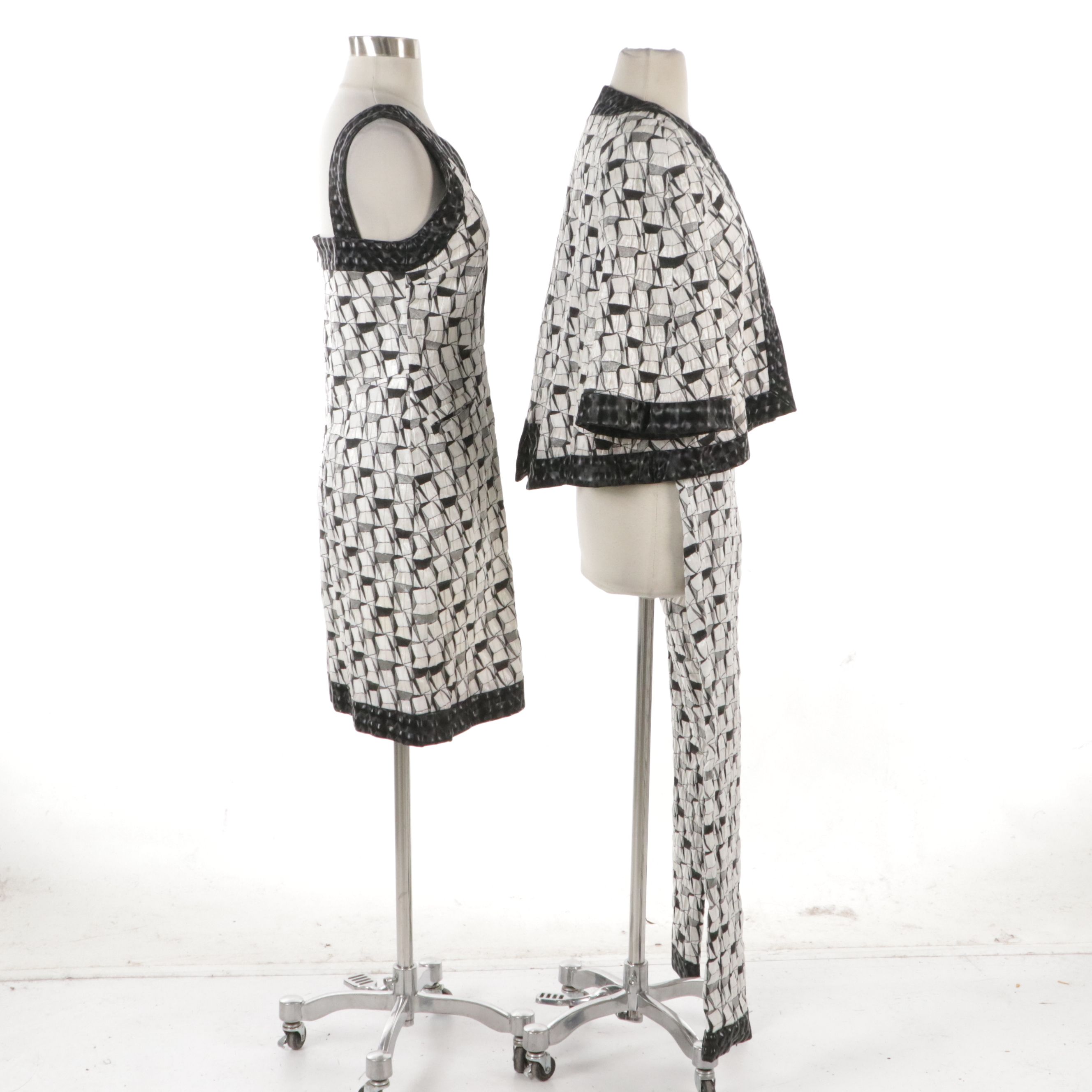 Chanel Dubai Cruise Collection Abstract Quilt Pattern 3-Piece Set