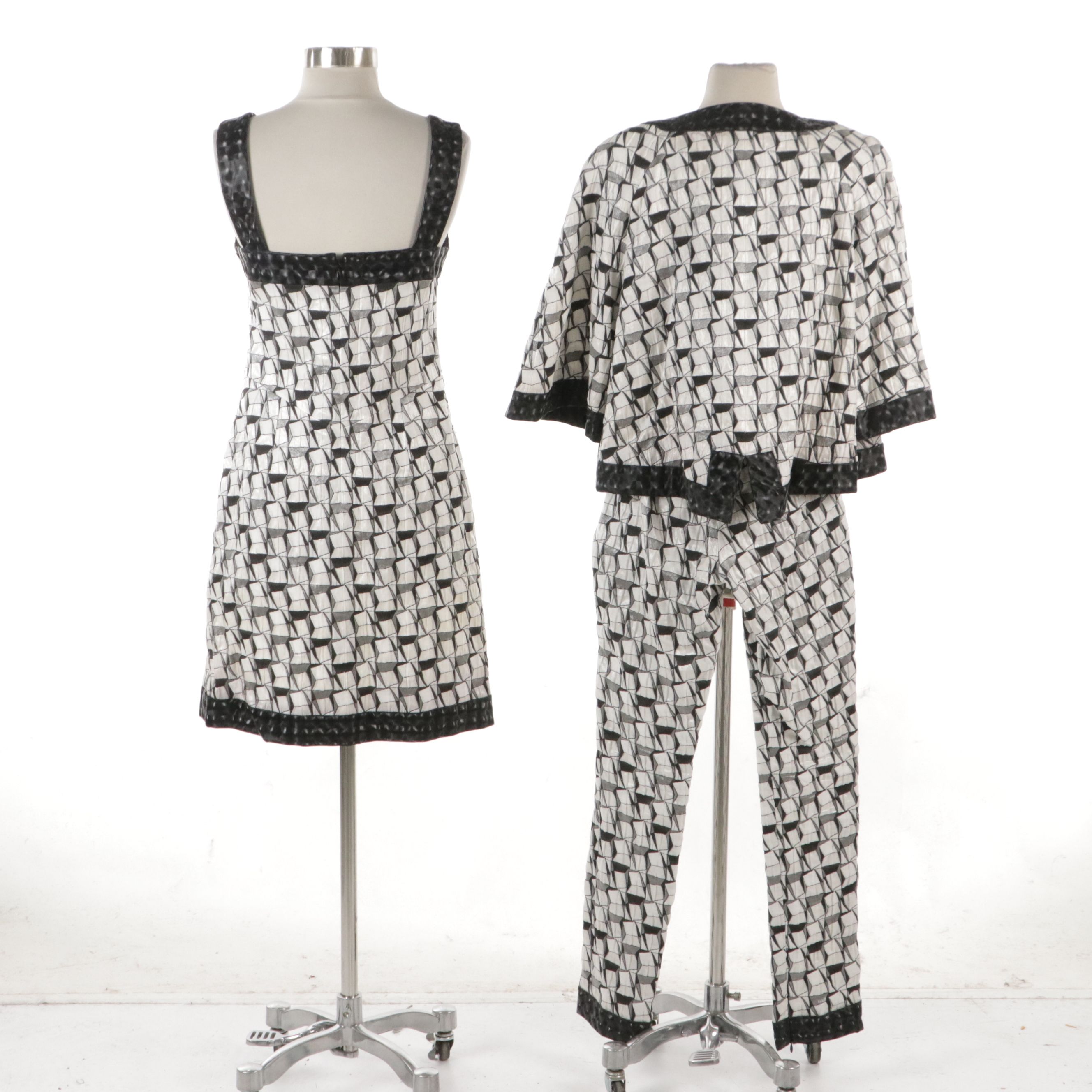 Chanel Dubai Cruise Collection Abstract Quilt Pattern 3-Piece Set