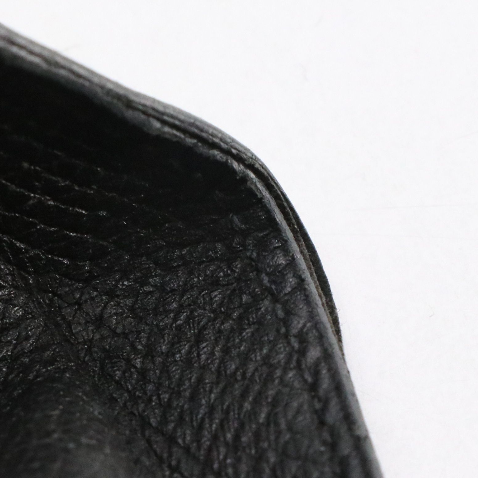 Hermès Coin Purse in Noir Courchevel Leather