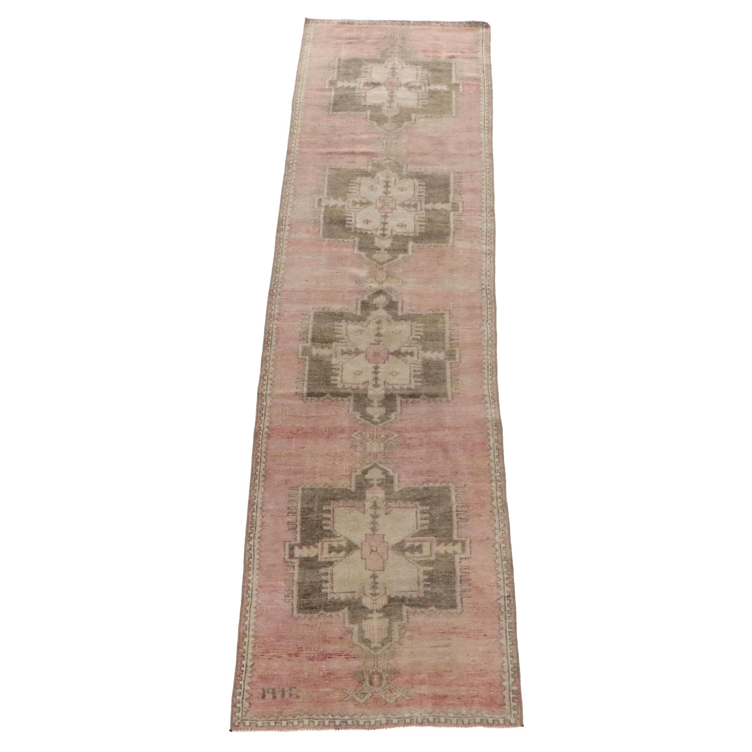 3' x 11'11 Hand-Knotted Turkish Anatolian Carpet Runner