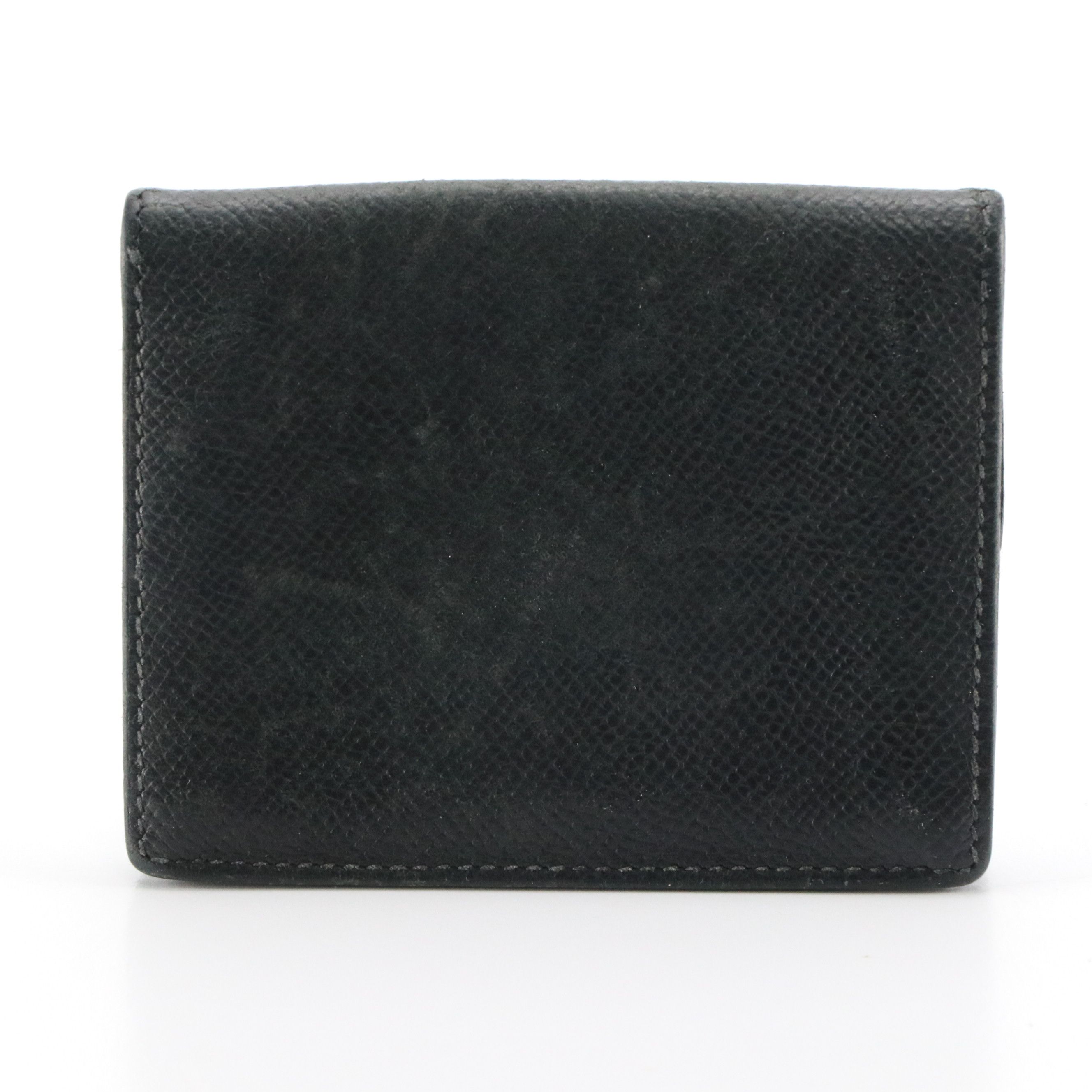 Hermès Coin Purse in Noir Courchevel Leather