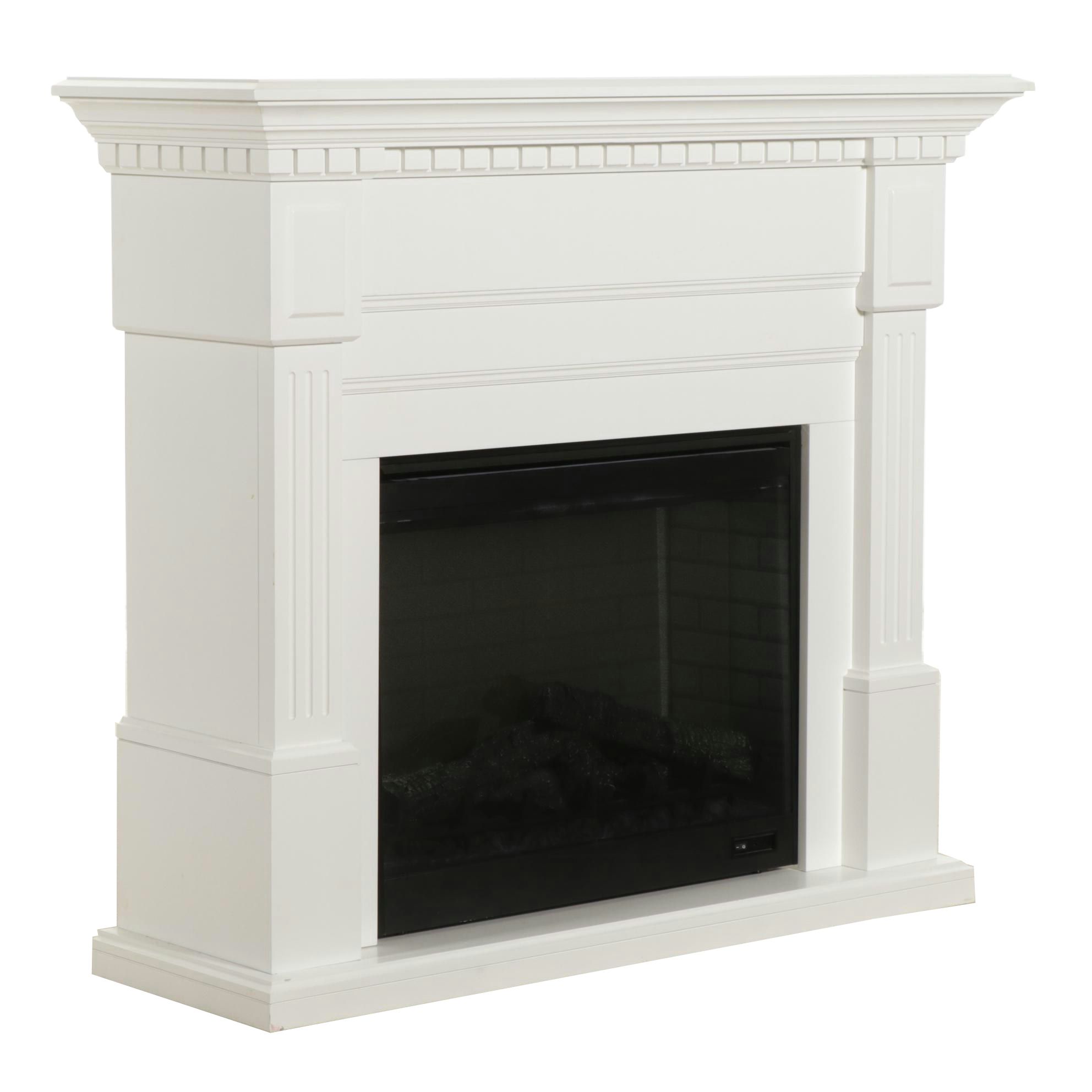 DC Dimplex Electric Fireplace in Painted Wood Surround, 2017