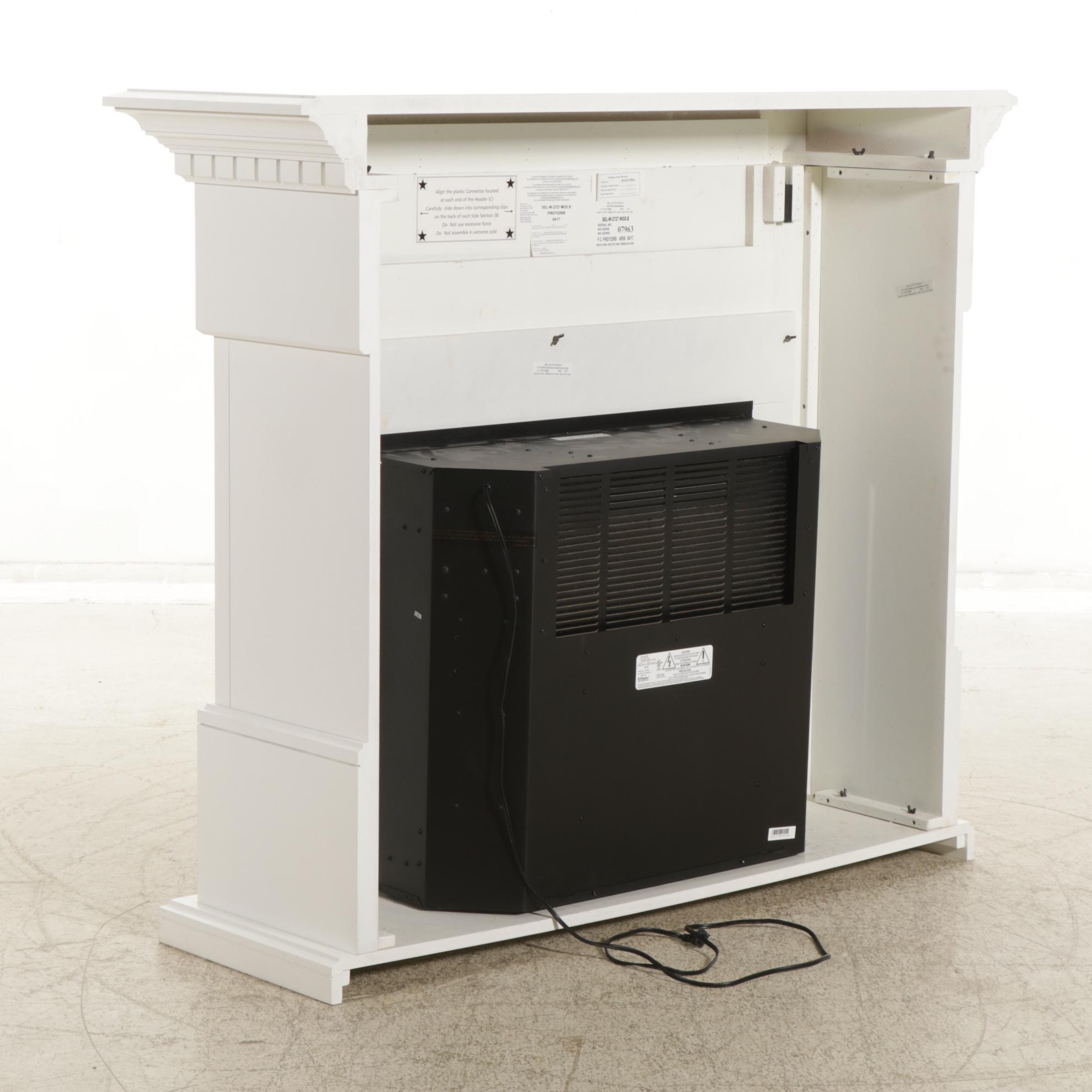 DC Dimplex Electric Fireplace in Painted Wood Surround, 2017