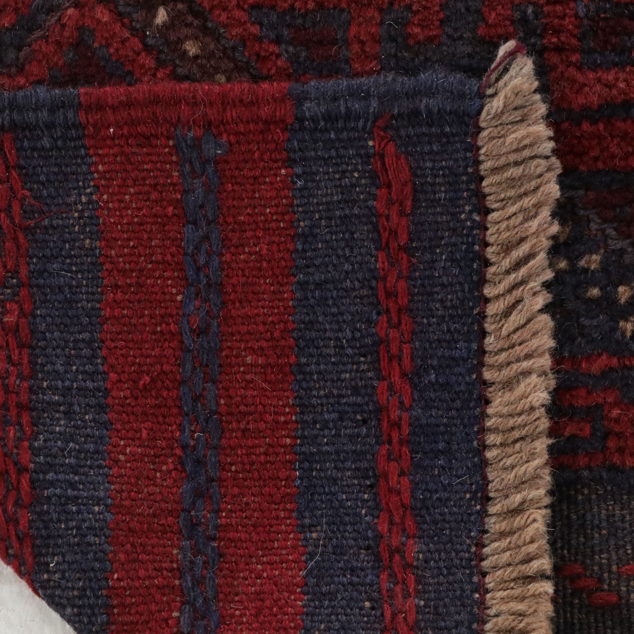 2'2 x 8' Handwoven Mixed Technique Afghan Mashwani Carpet Runner