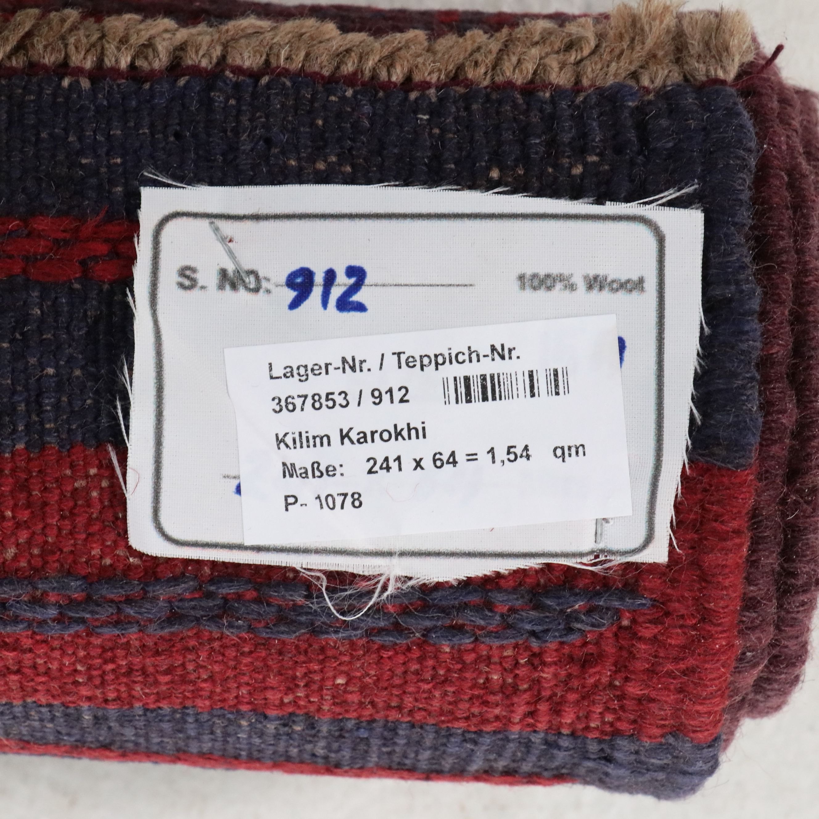 2'2 x 8' Handwoven Mixed Technique Afghan Mashwani Carpet Runner