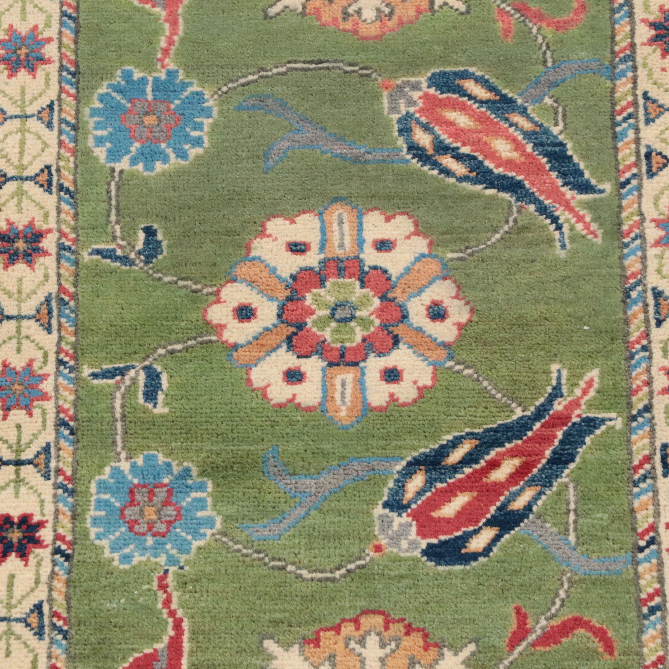 2' x 6'2 Hand-Knotted Turkish Kazak Style Carpet Runner