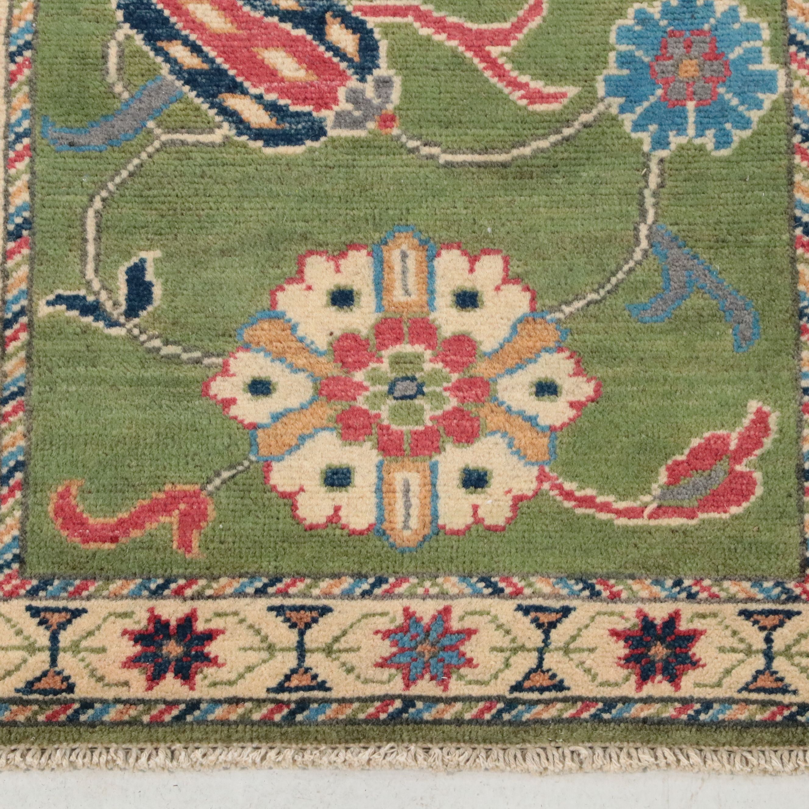 2' x 6'2 Hand-Knotted Turkish Kazak Style Carpet Runner