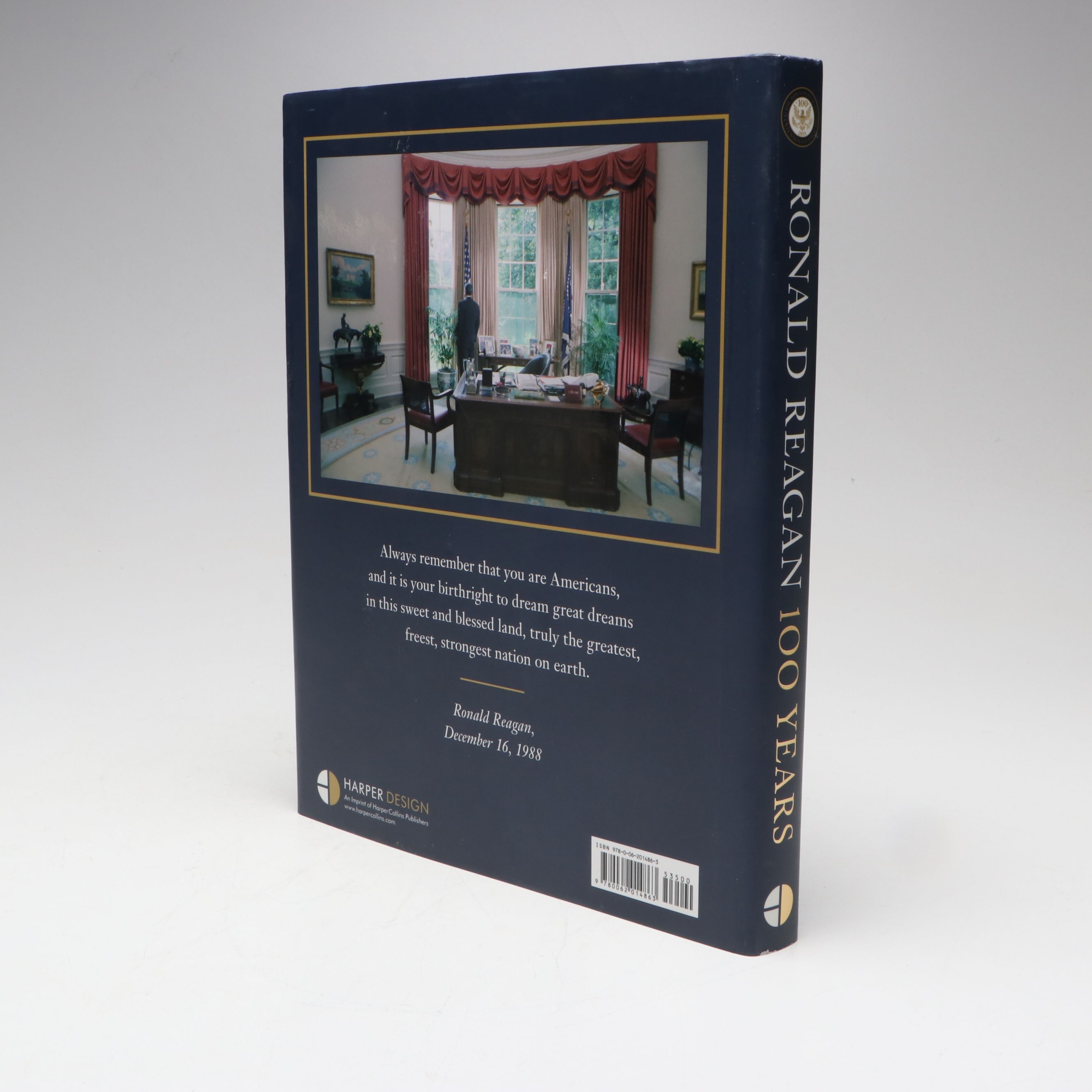 First Printing "Ronald Reagan: 100 Years" with Foreword by Howard H. Baker Jr.