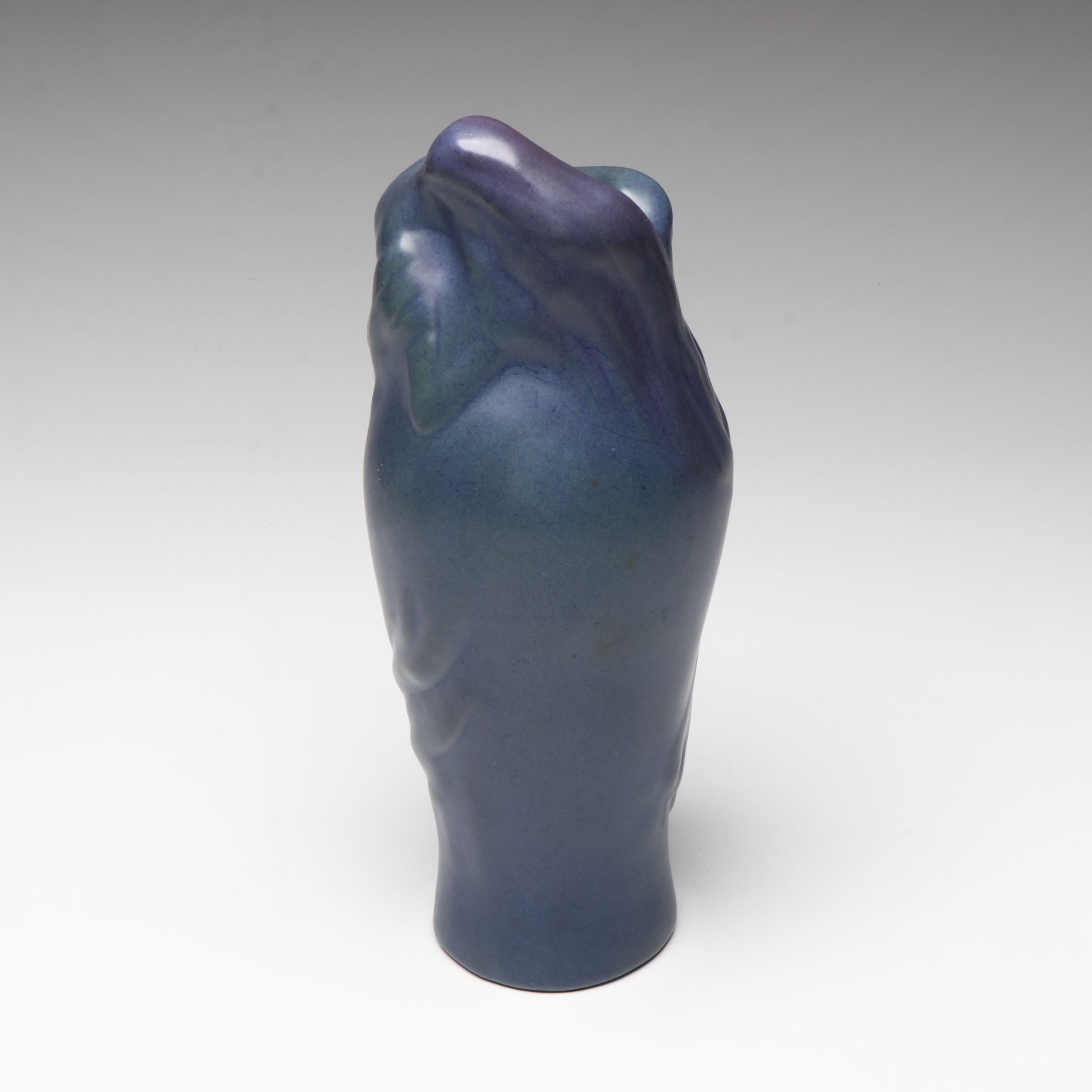 Hilde Manuszak for Van Briggle Pottery Matte Blue Ceramic Vase