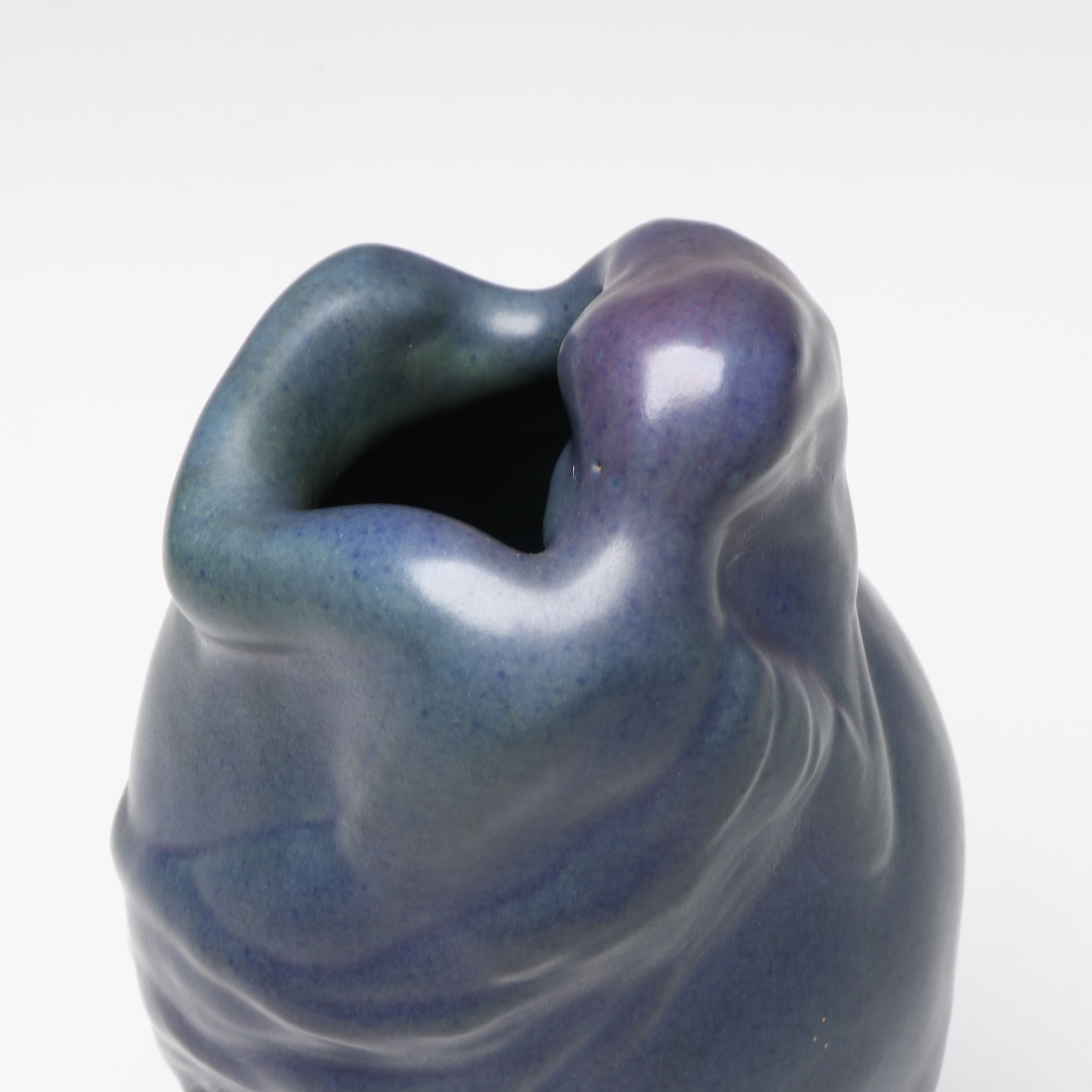 Hilde Manuszak for Van Briggle Pottery Matte Blue Ceramic Vase