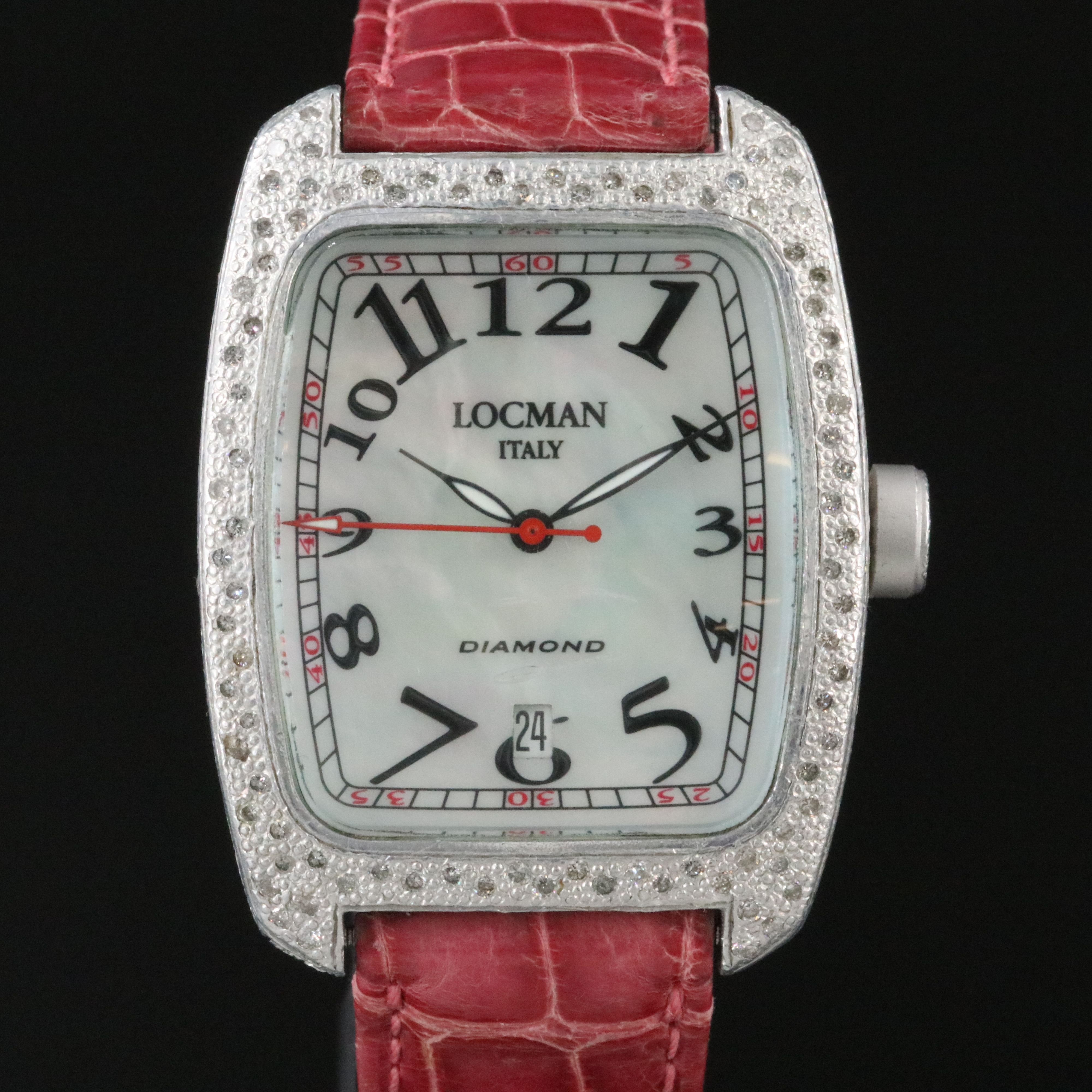 Locman Italy Aluminum Diamond Case Ref. 488 Quartz Watch
