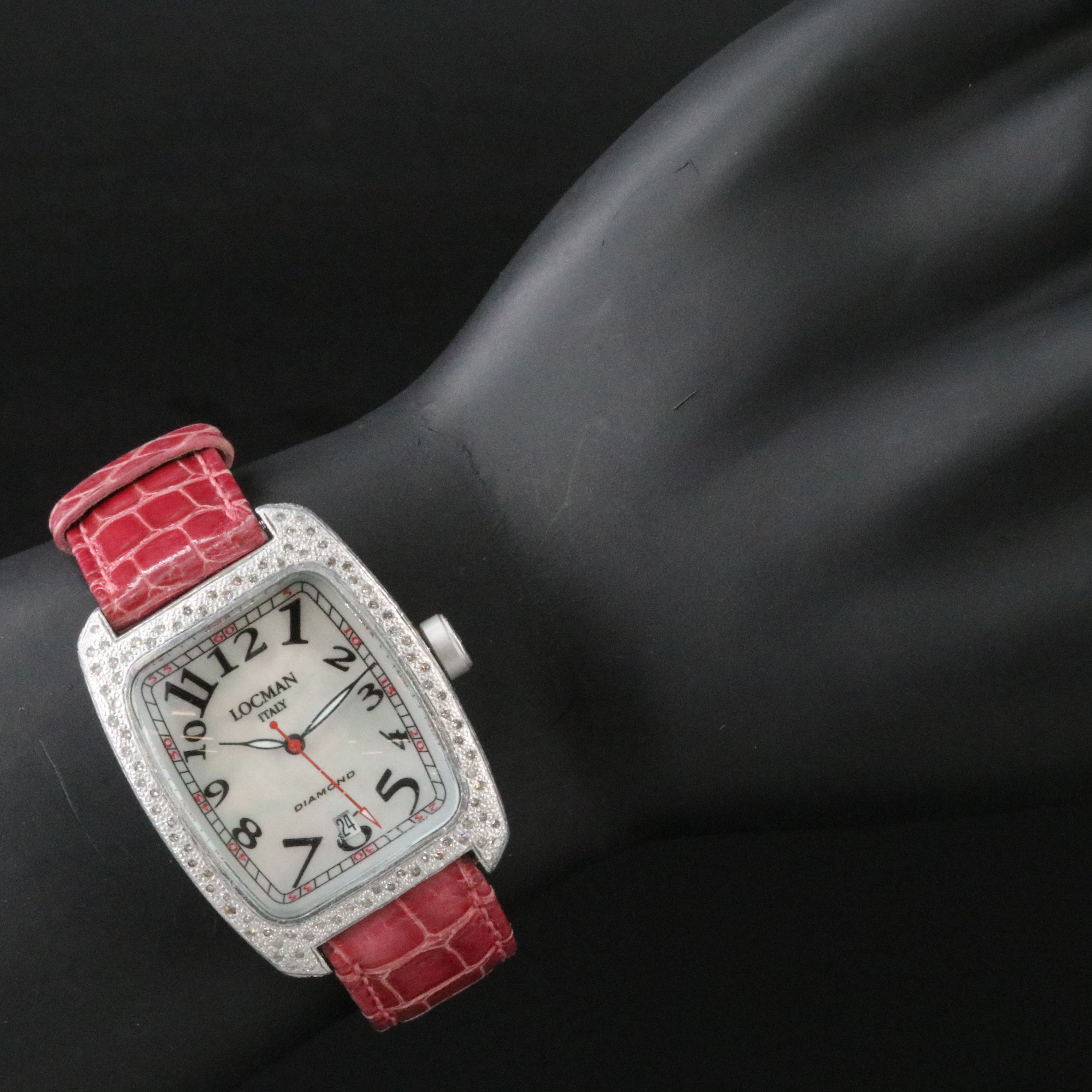 Locman Italy Aluminum Diamond Case Ref. 488 Quartz Watch