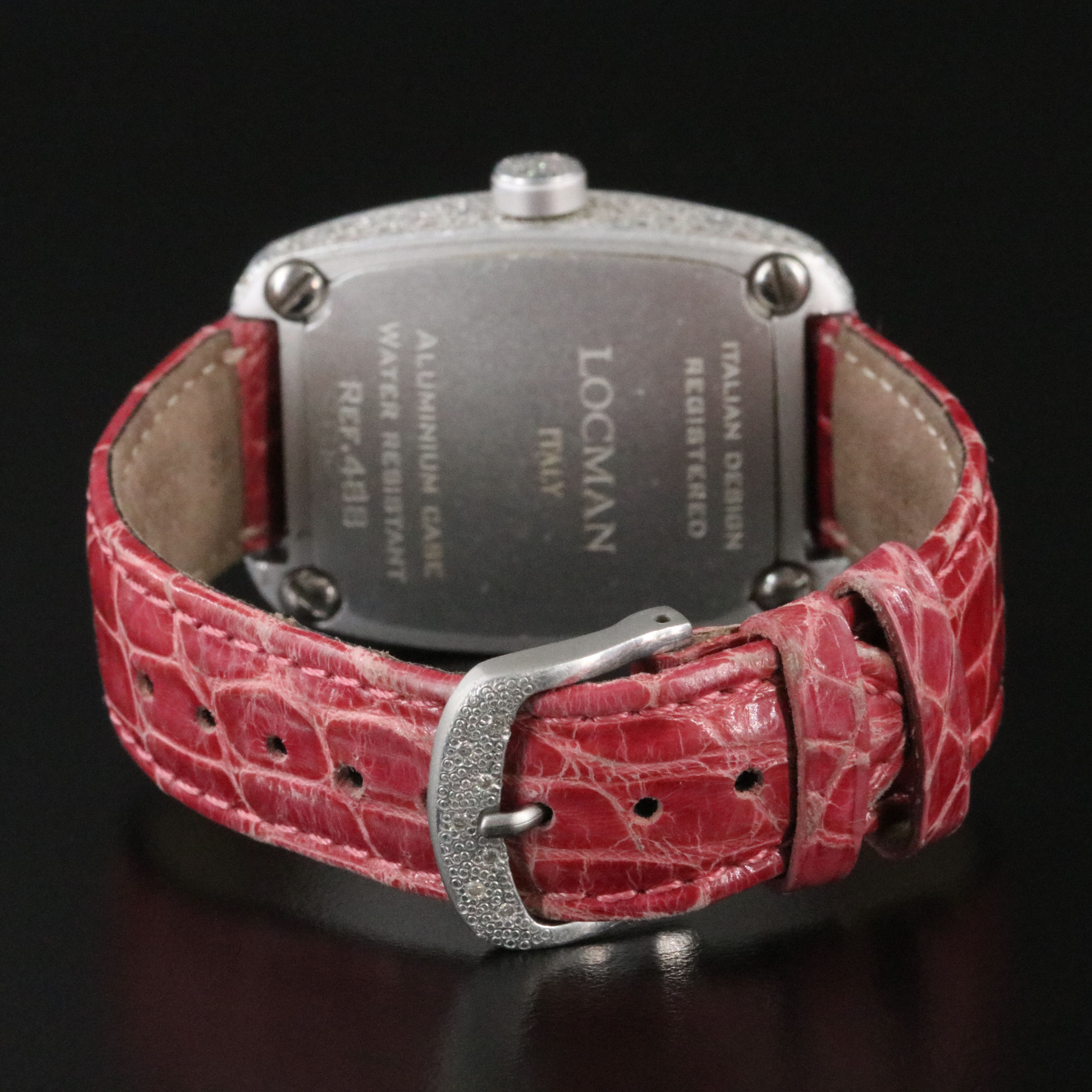 Locman Italy Aluminum Diamond Case Ref. 488 Quartz Watch