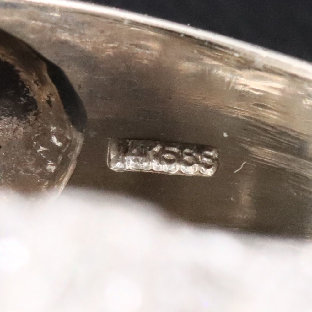 Art Deco Style 14K 0.37 CTW Diamond Dome Ring