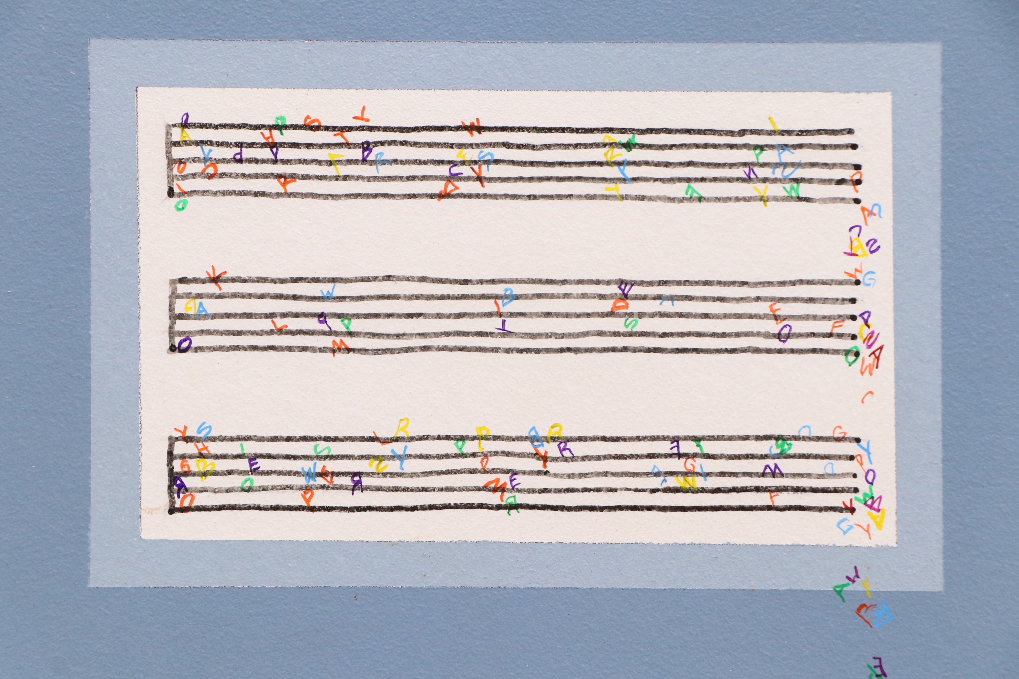 Leo Posillico Oil Painting "We Are the Notes," 2007