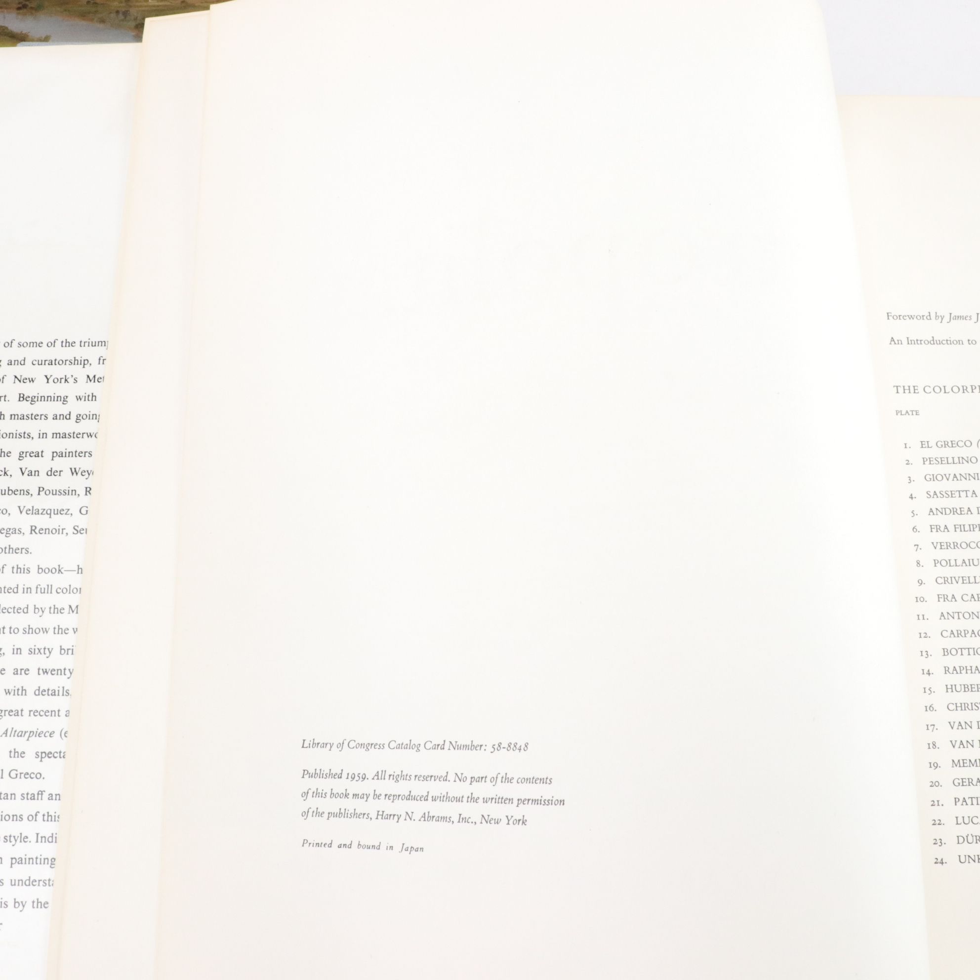 "Great Paintings from the Metropolitan Museum of Art" & Other Hardcover Art Book