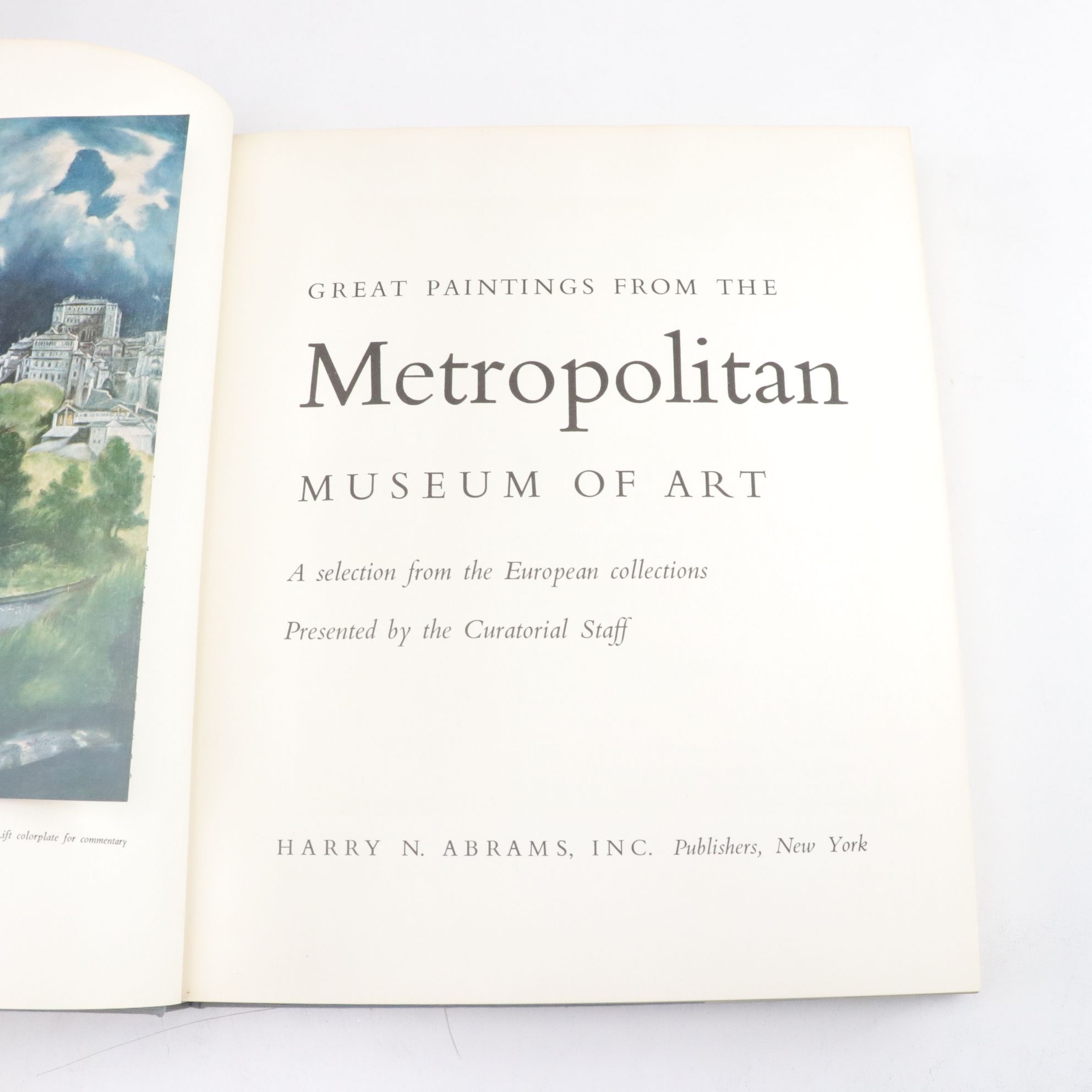 "Great Paintings from the Metropolitan Museum of Art" & Other Hardcover Art Book