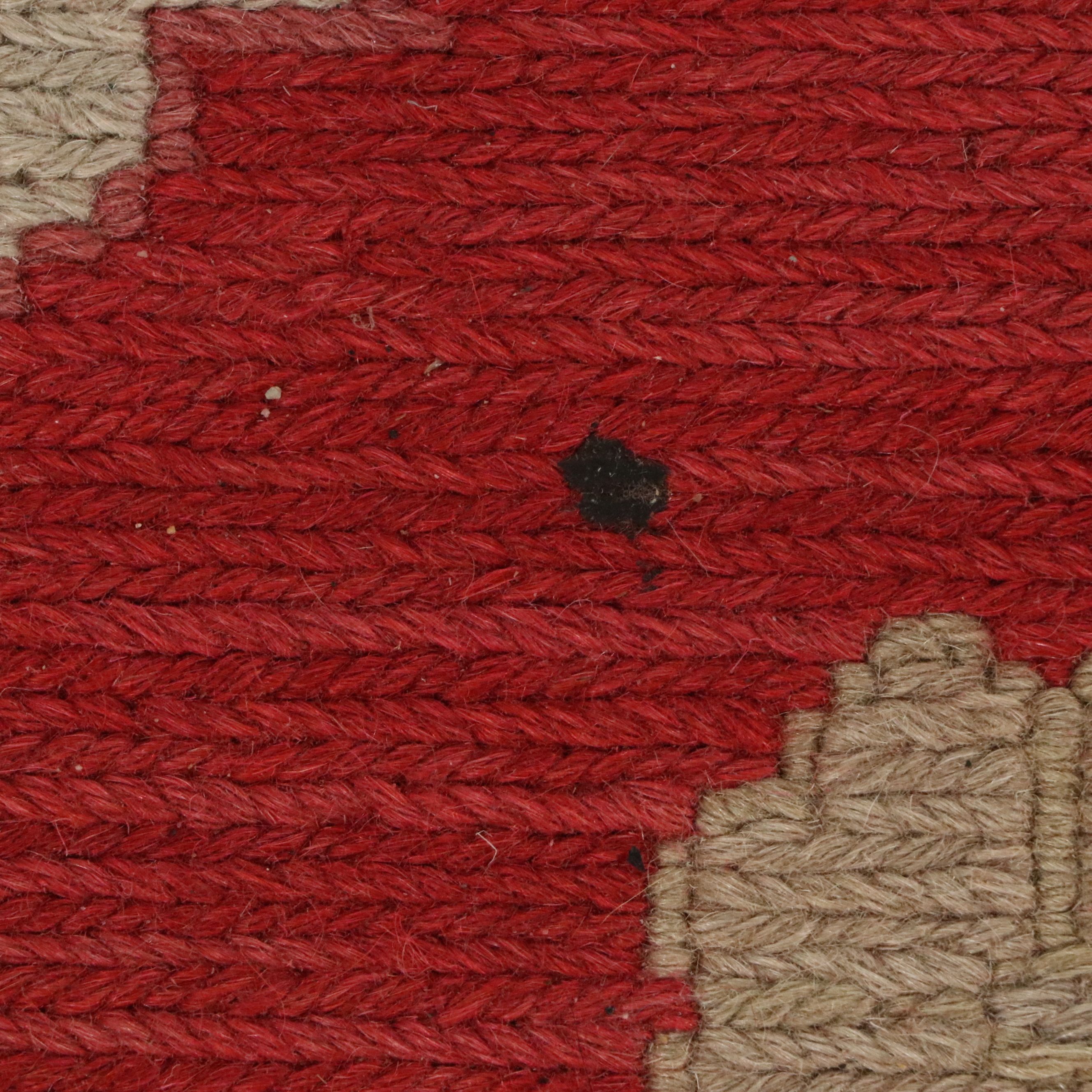 8'2 x 10'6 Handwoven Indo-Turkish Soumak Area Rug