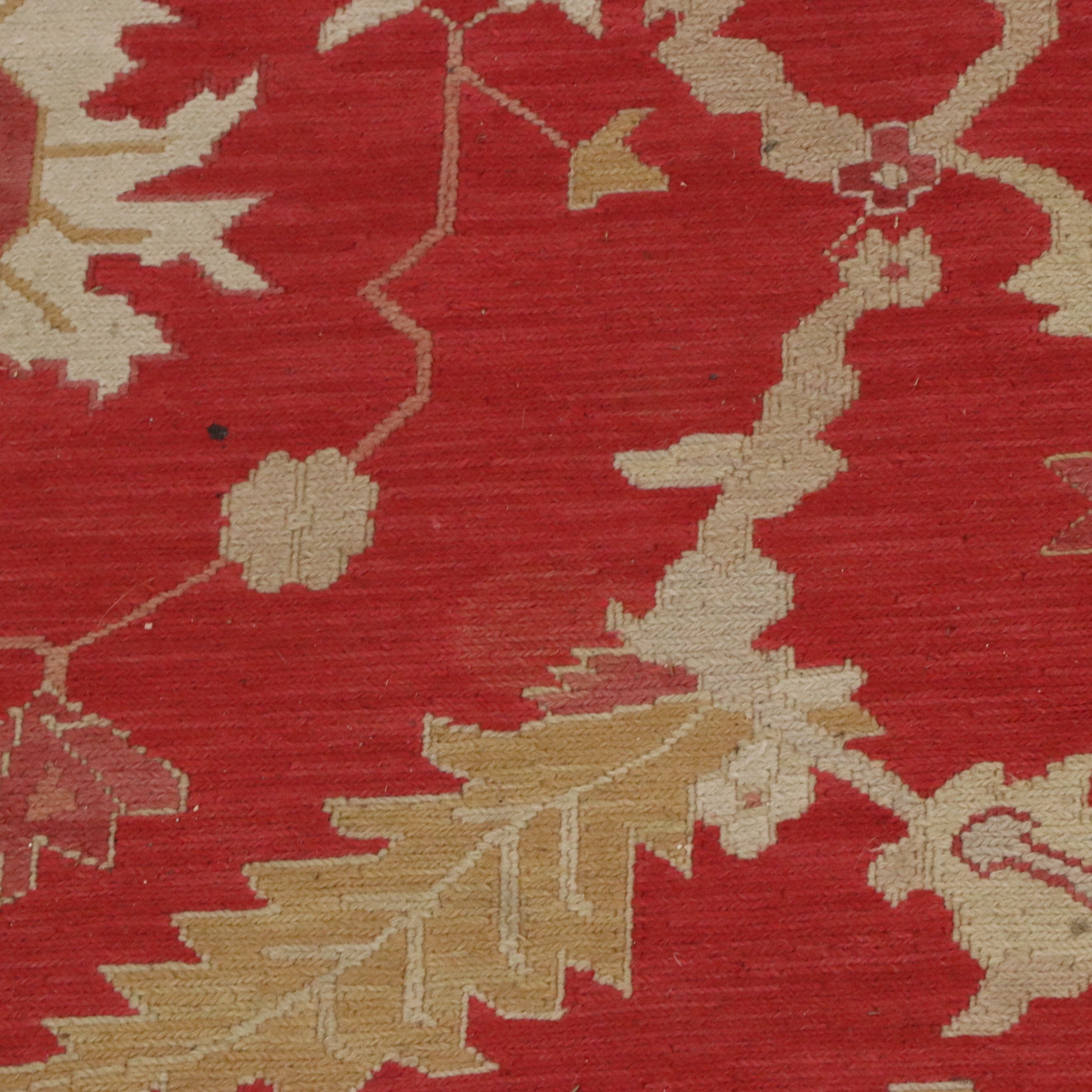 8'2 x 10'6 Handwoven Indo-Turkish Soumak Area Rug