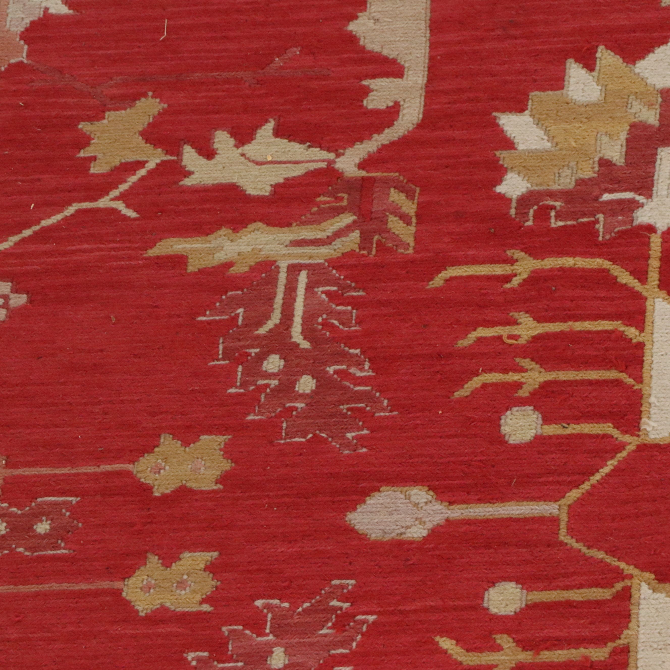 8'2 x 10'6 Handwoven Indo-Turkish Soumak Area Rug