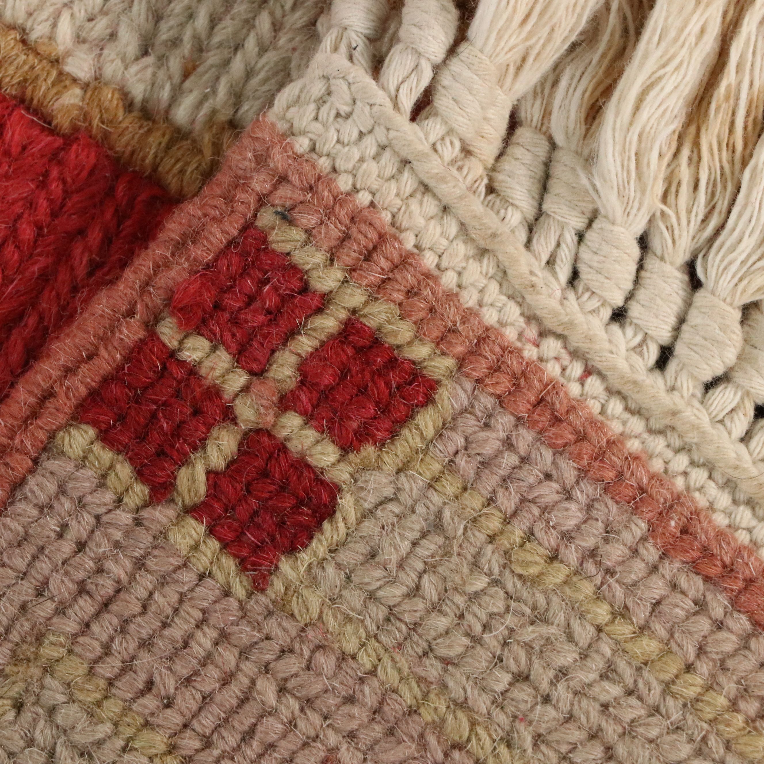 8'2 x 10'6 Handwoven Indo-Turkish Soumak Area Rug