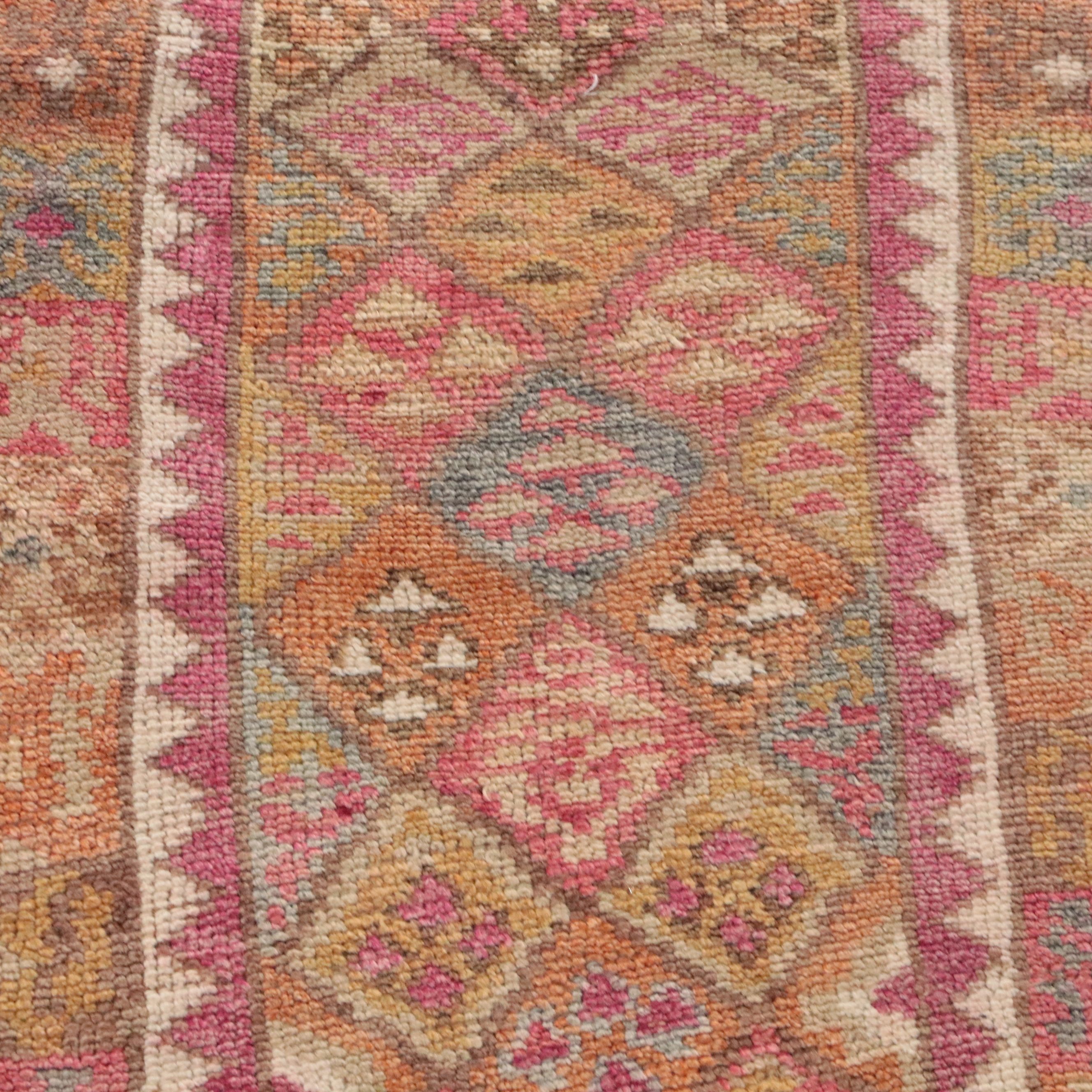 2'6 x 11'10 Hand-Knotted Turkish Anatolian Village Carpet Runner