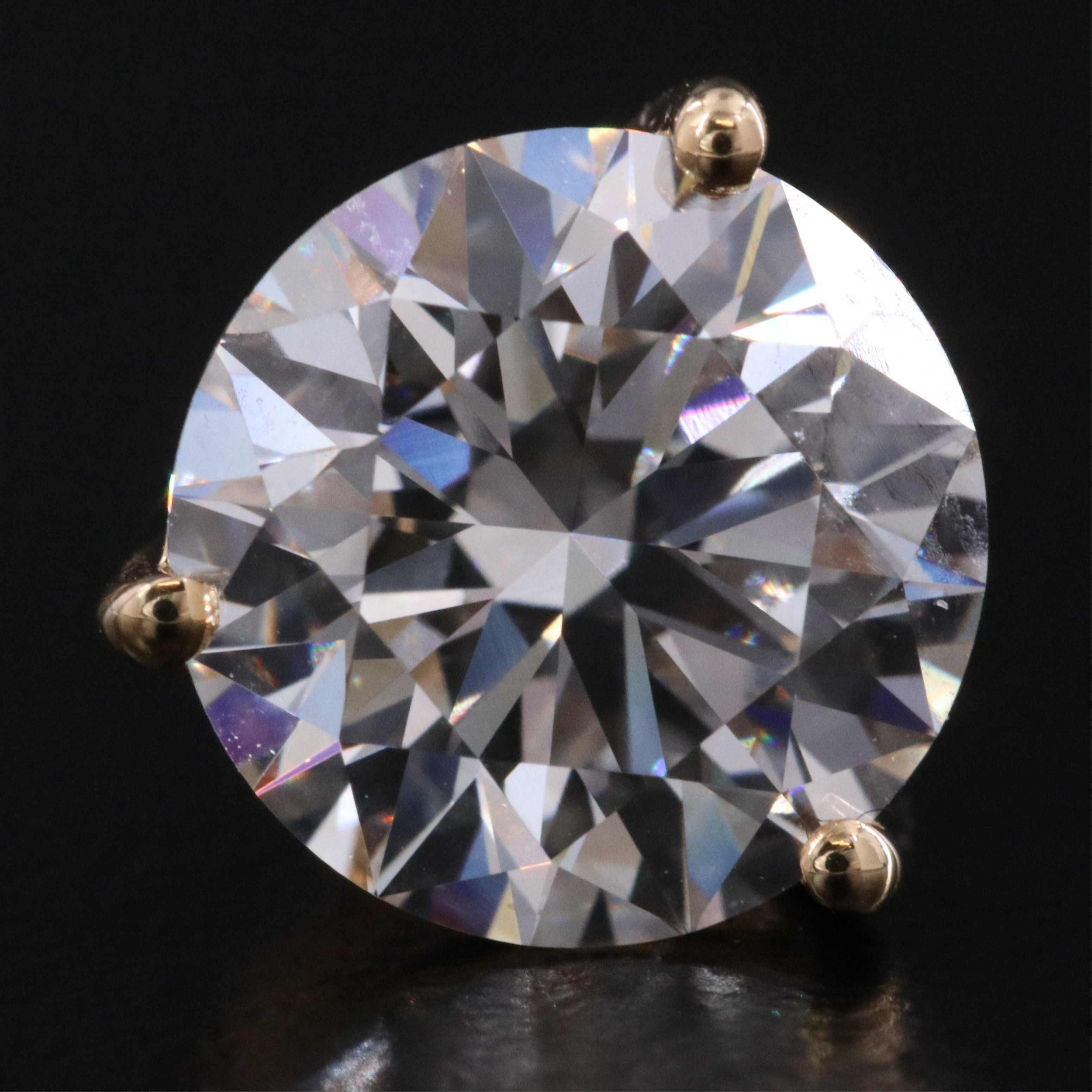 18K 5.08 CTW Lab Grown Diamond Stud Earrings with IGI Reports