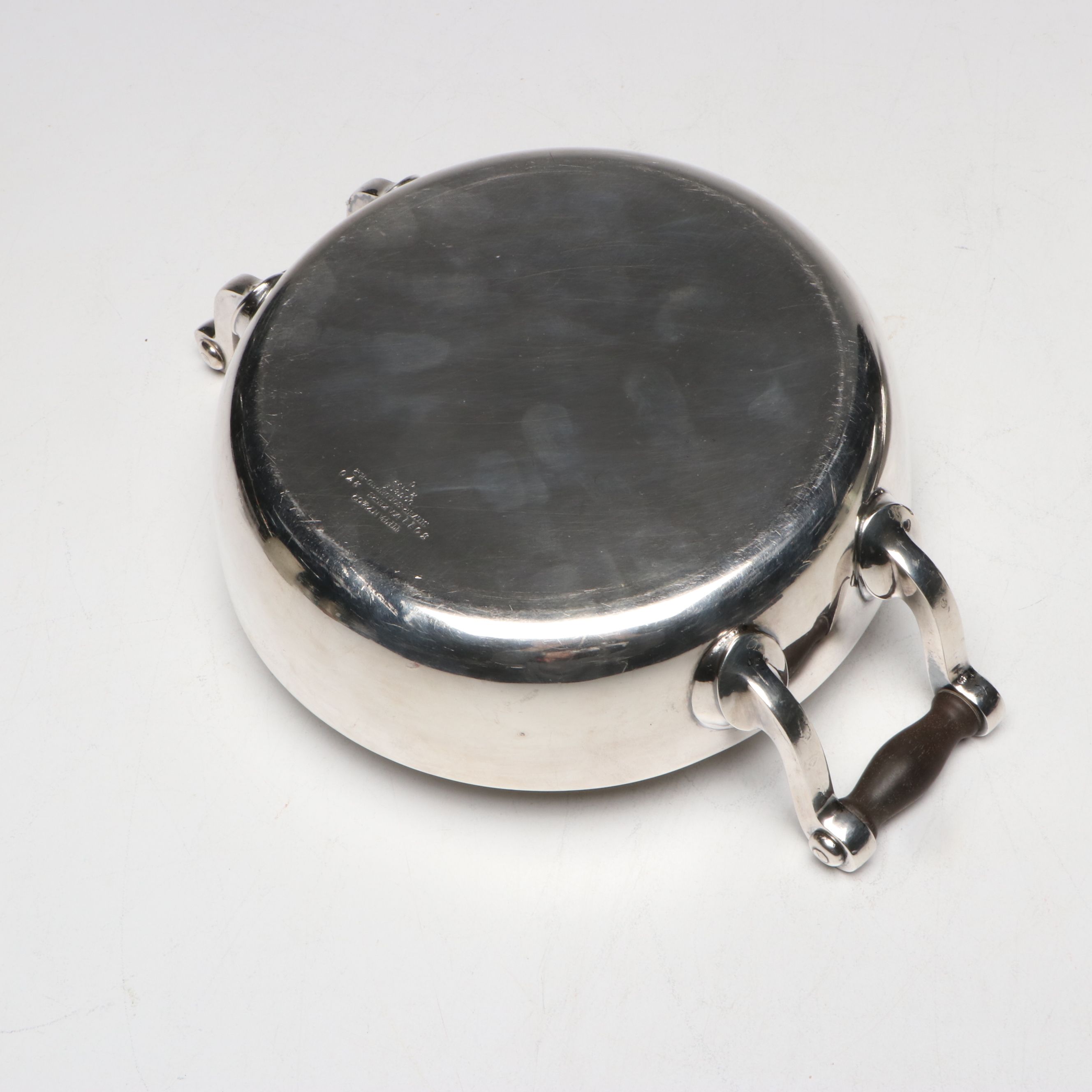 Tiffany & Co. Silver Plate and Wood Handled Lidded Serving Dish, Mid-20th C.