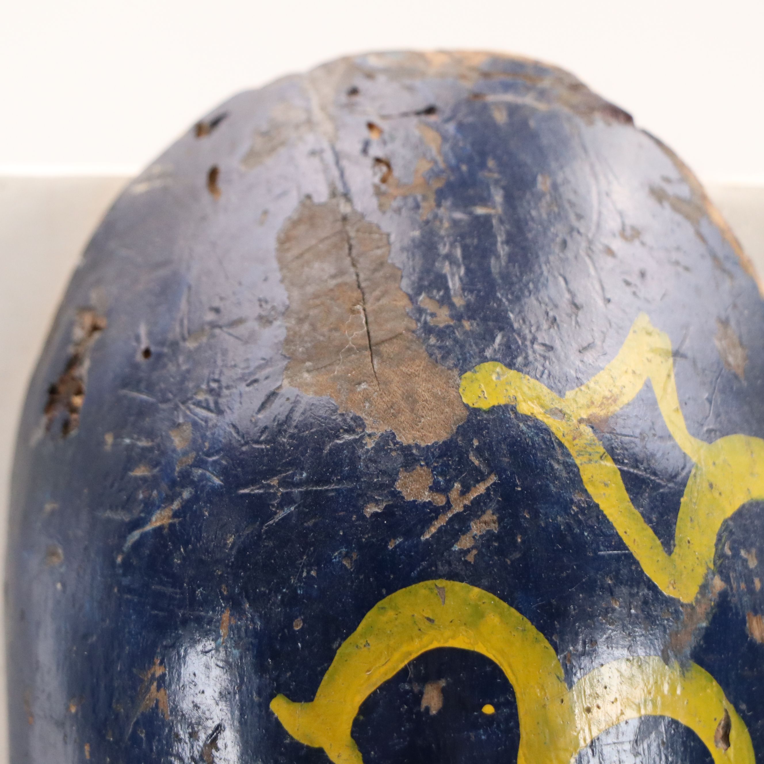 Balinese Souvenir Handcrafted and Hand-Painted Wooden Long Mask