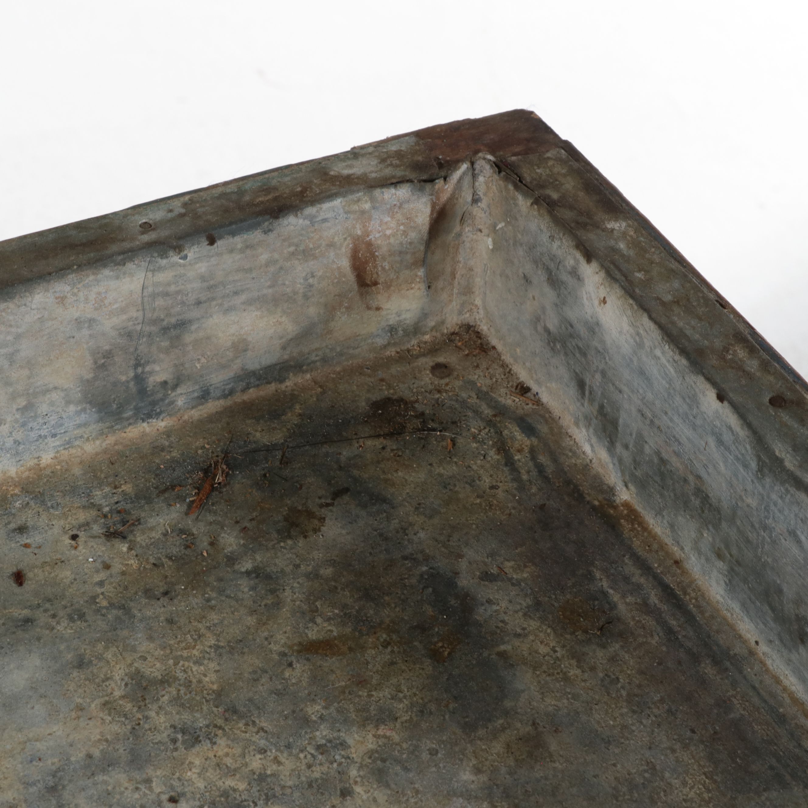 American Primitive Walnut Dry Sink with Zinc Liner, Late 19th Century