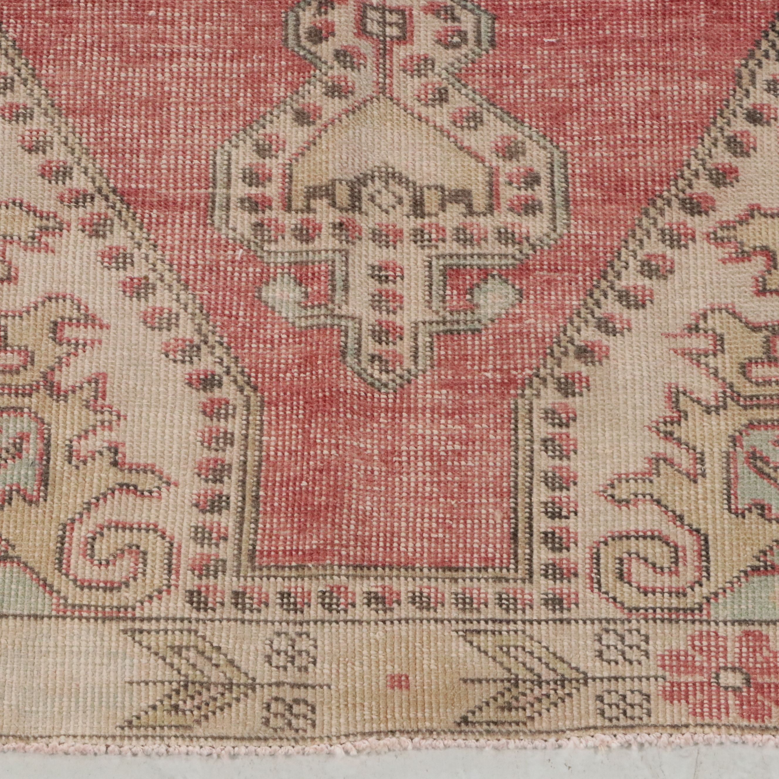 4'9 x 7'5 Hand-Knotted Turkish Oushak Anatolian Medallion Area Rug