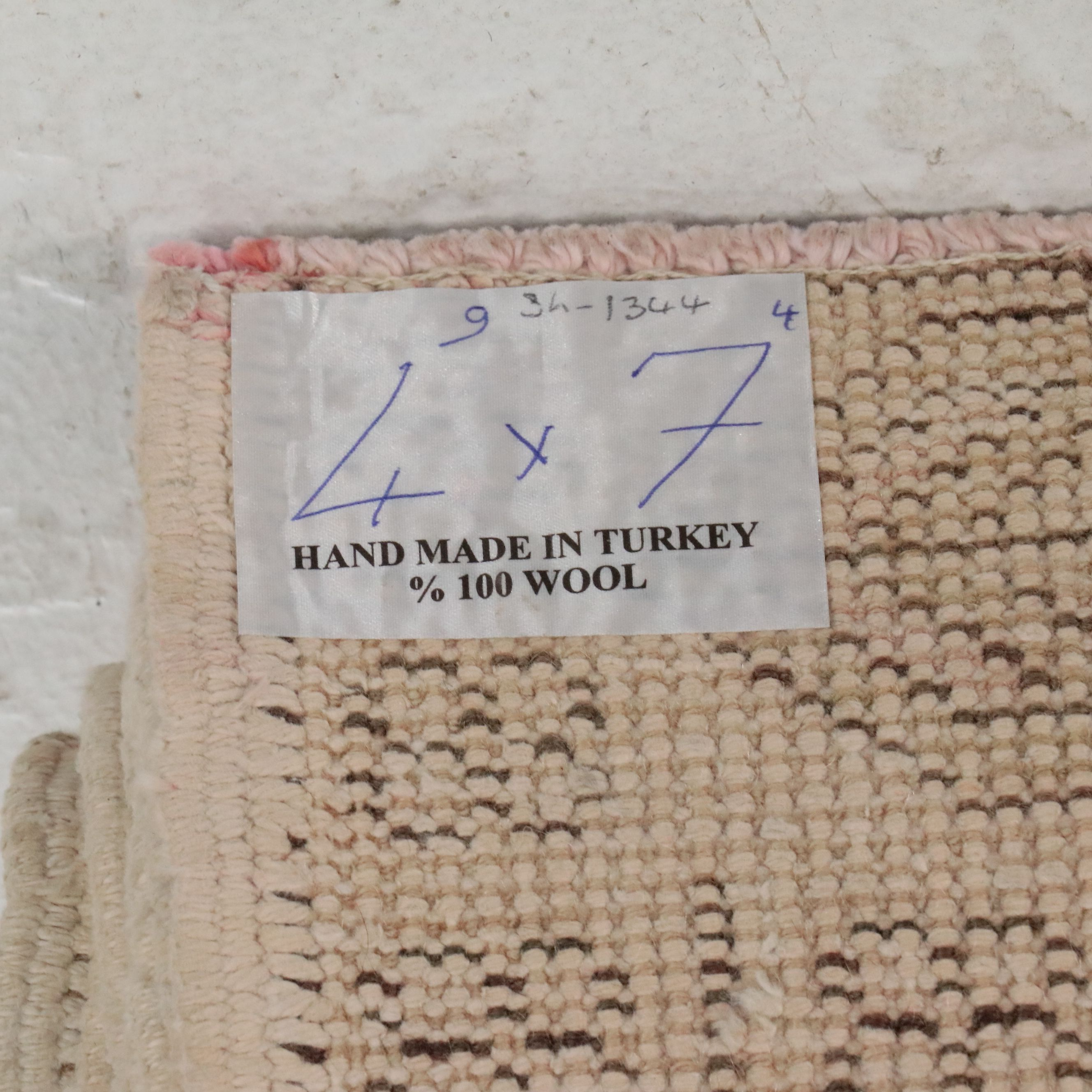 4'9 x 7'5 Hand-Knotted Turkish Oushak Anatolian Medallion Area Rug