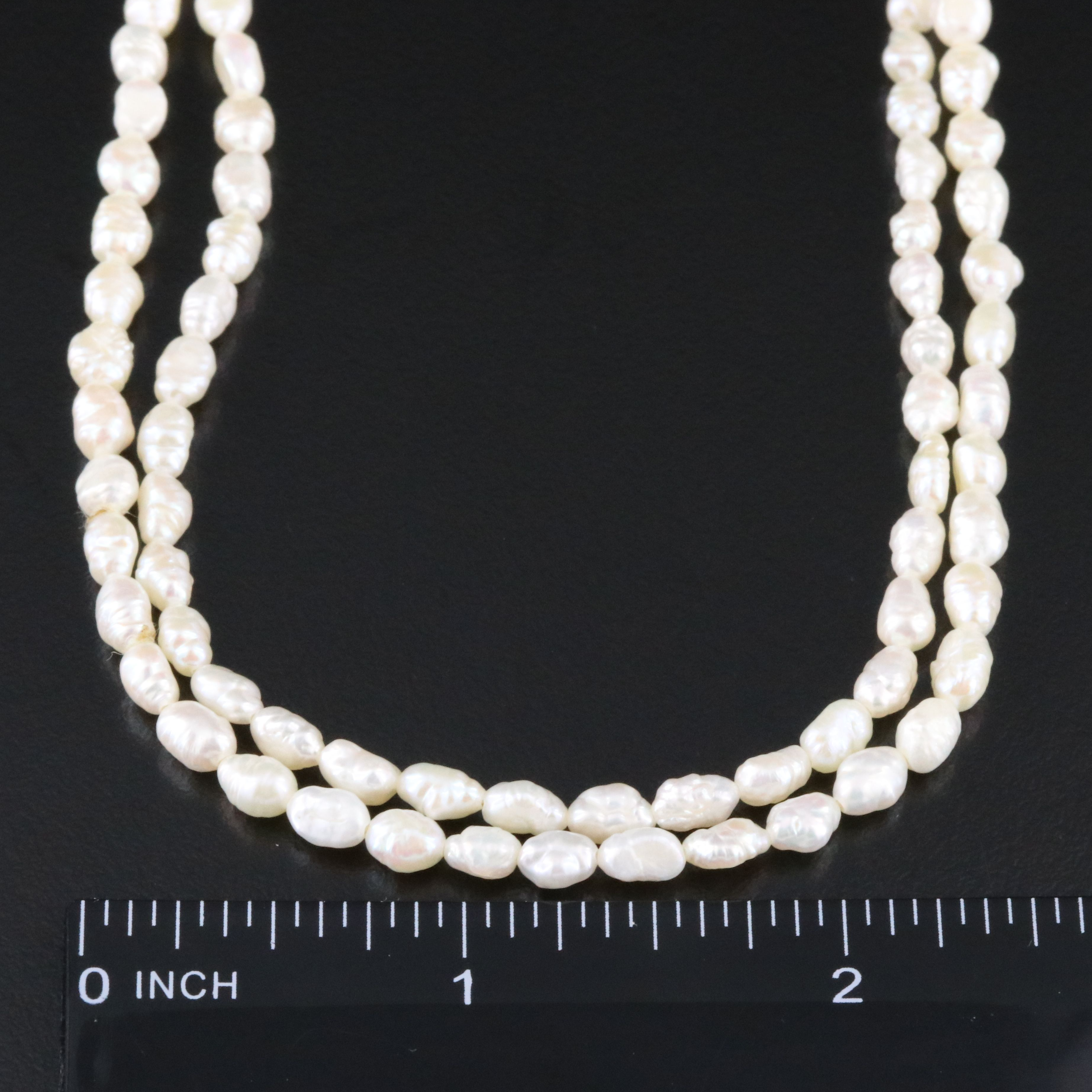 Baroque Pearl Necklace and Bracelet with 14K Clasp and Spacers