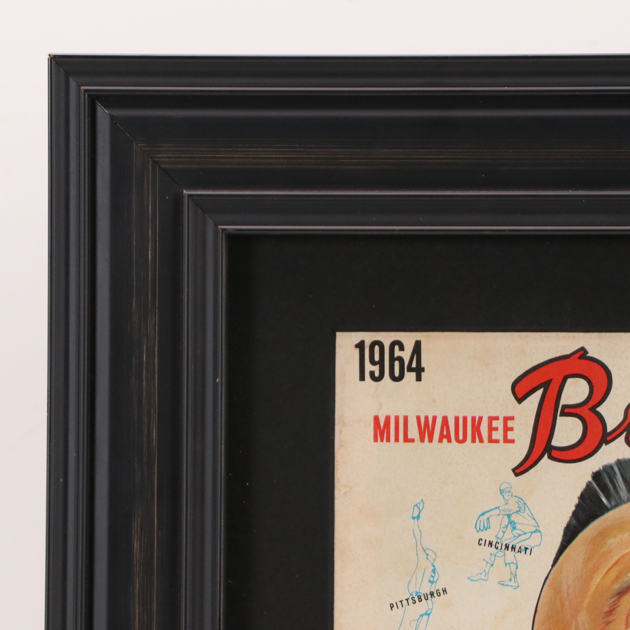Offset Lithograph Poster "Milwaukee Braves Scorecard," 1964