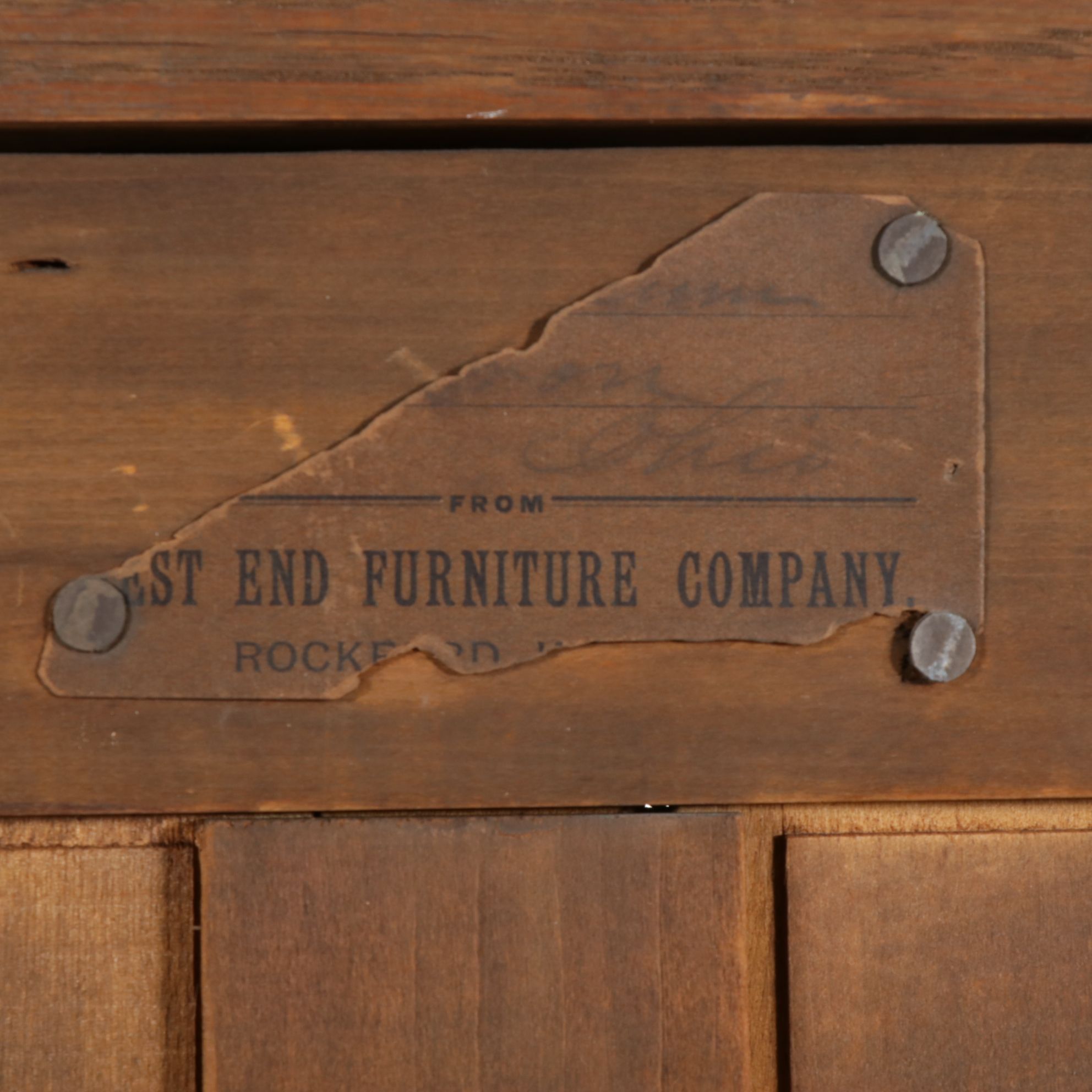 Late Victorian West End Furniture Co. Oak Side-by-Side Secretary Bookcase