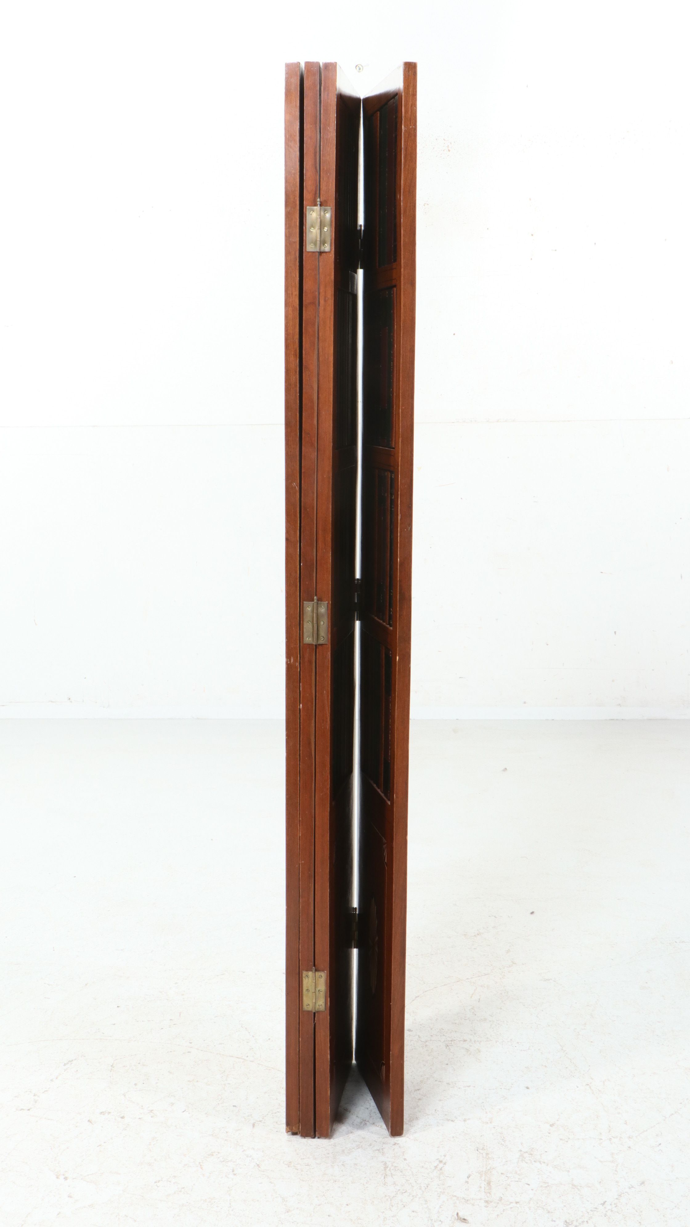 Maitland Smith Trompe l'Oeil Library Folding Screen, Late 20th Century