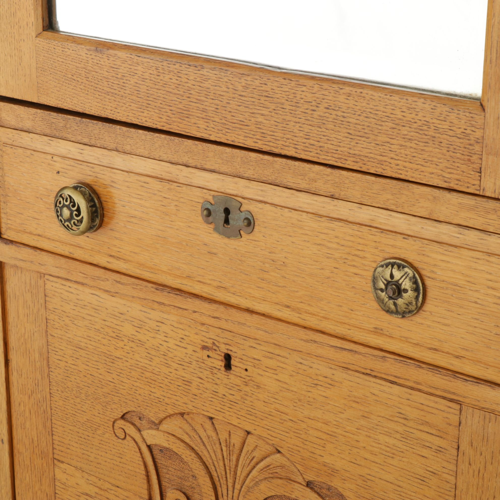 Late Victorian West End Furniture Co. Oak Side-by-Side Secretary Bookcase