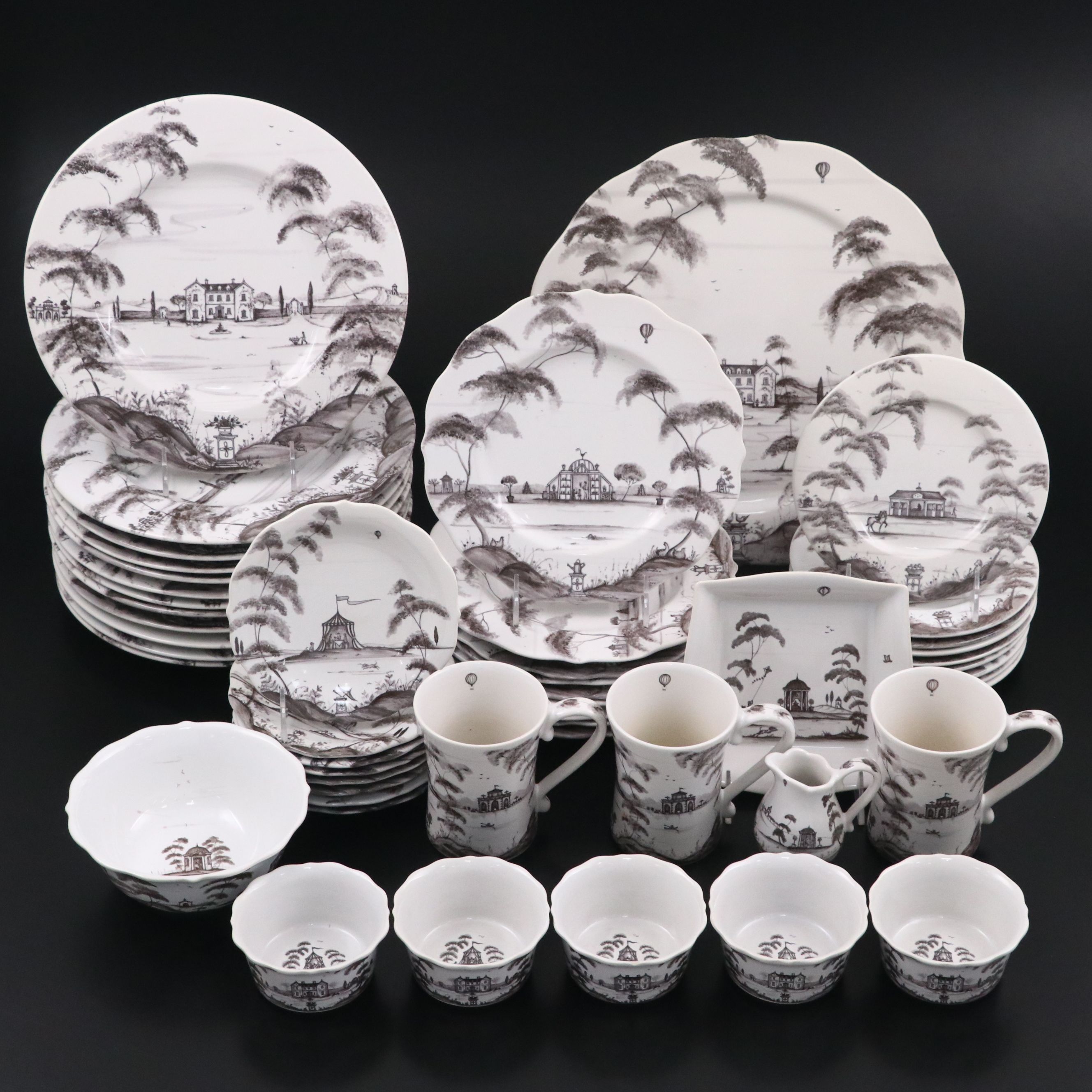 Juliska Ceramics "Country Estate" Dinnerware, Early 21st Century