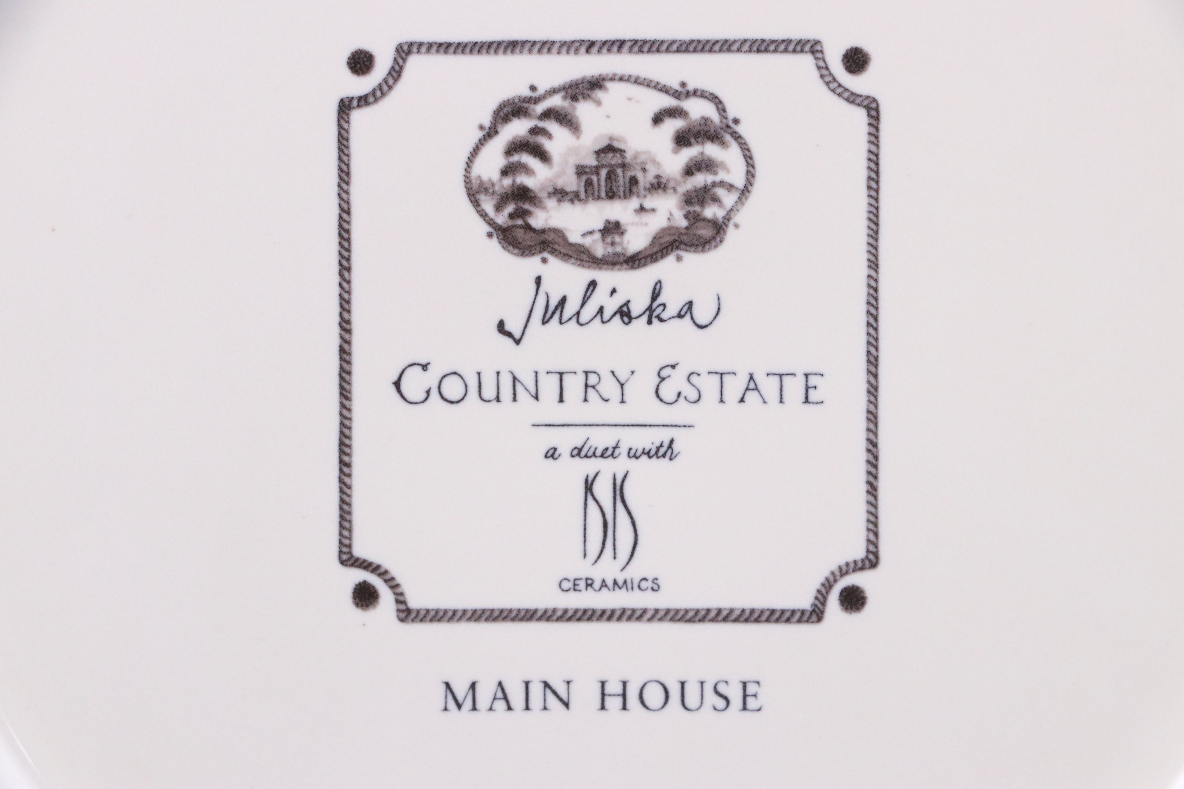 Juliska Ceramics "Country Estate" Dinnerware, Early 21st Century