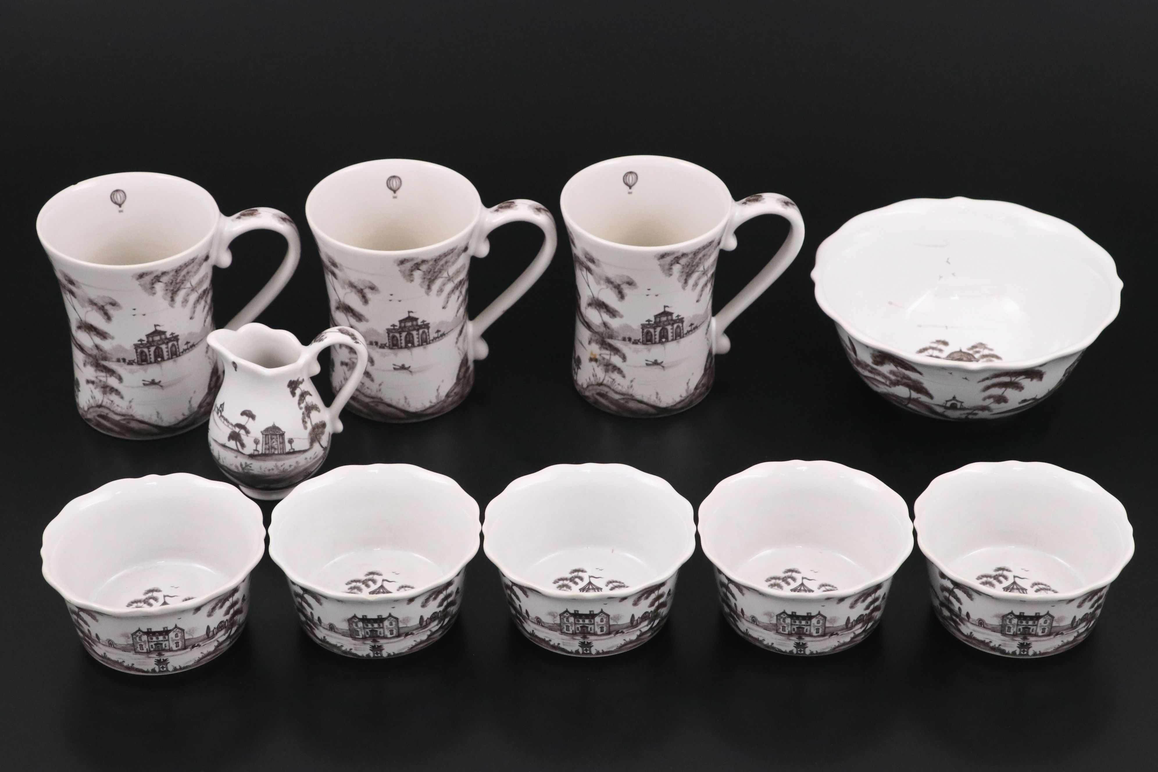 Juliska Ceramics "Country Estate" Dinnerware, Early 21st Century