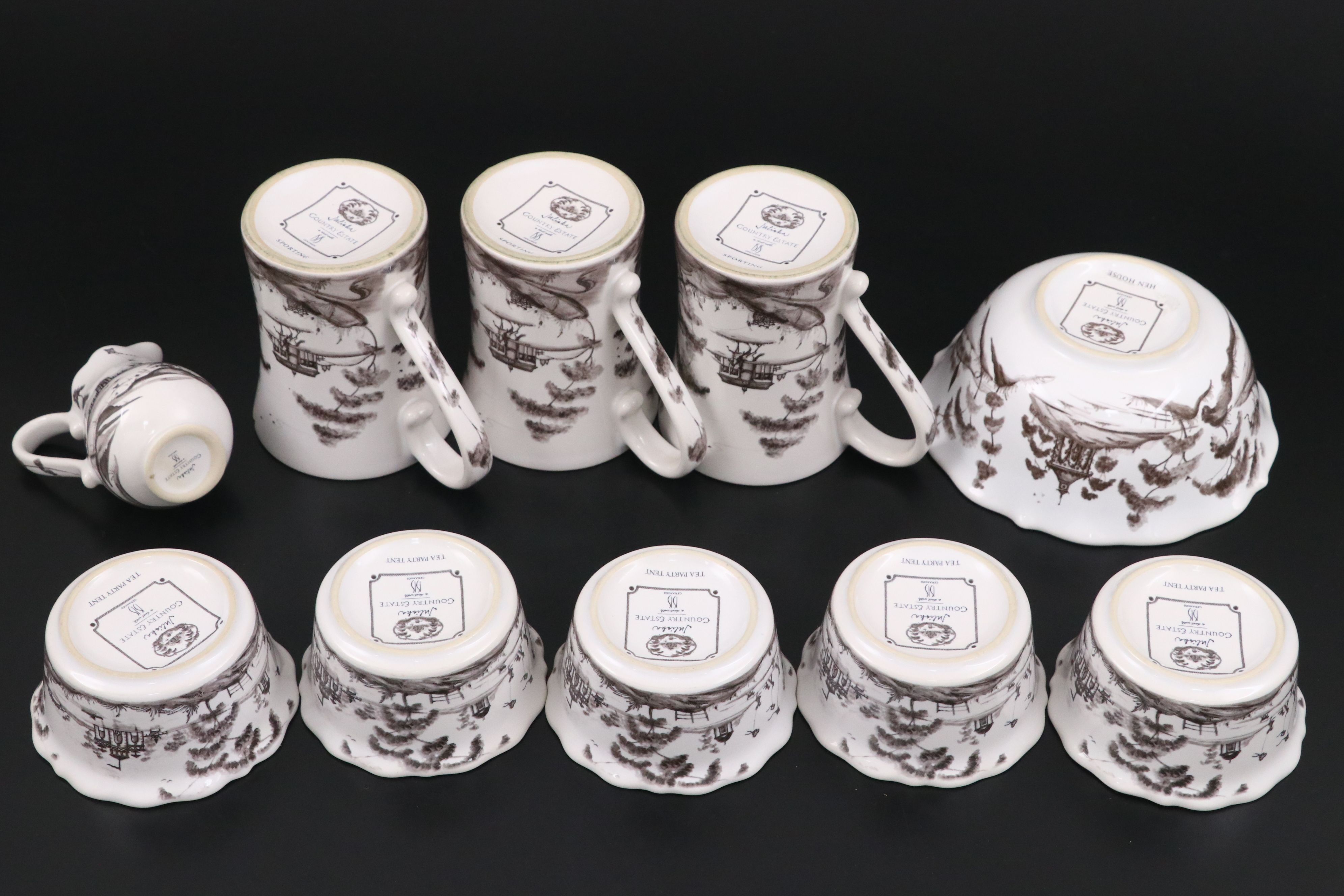 Juliska Ceramics "Country Estate" Dinnerware, Early 21st Century