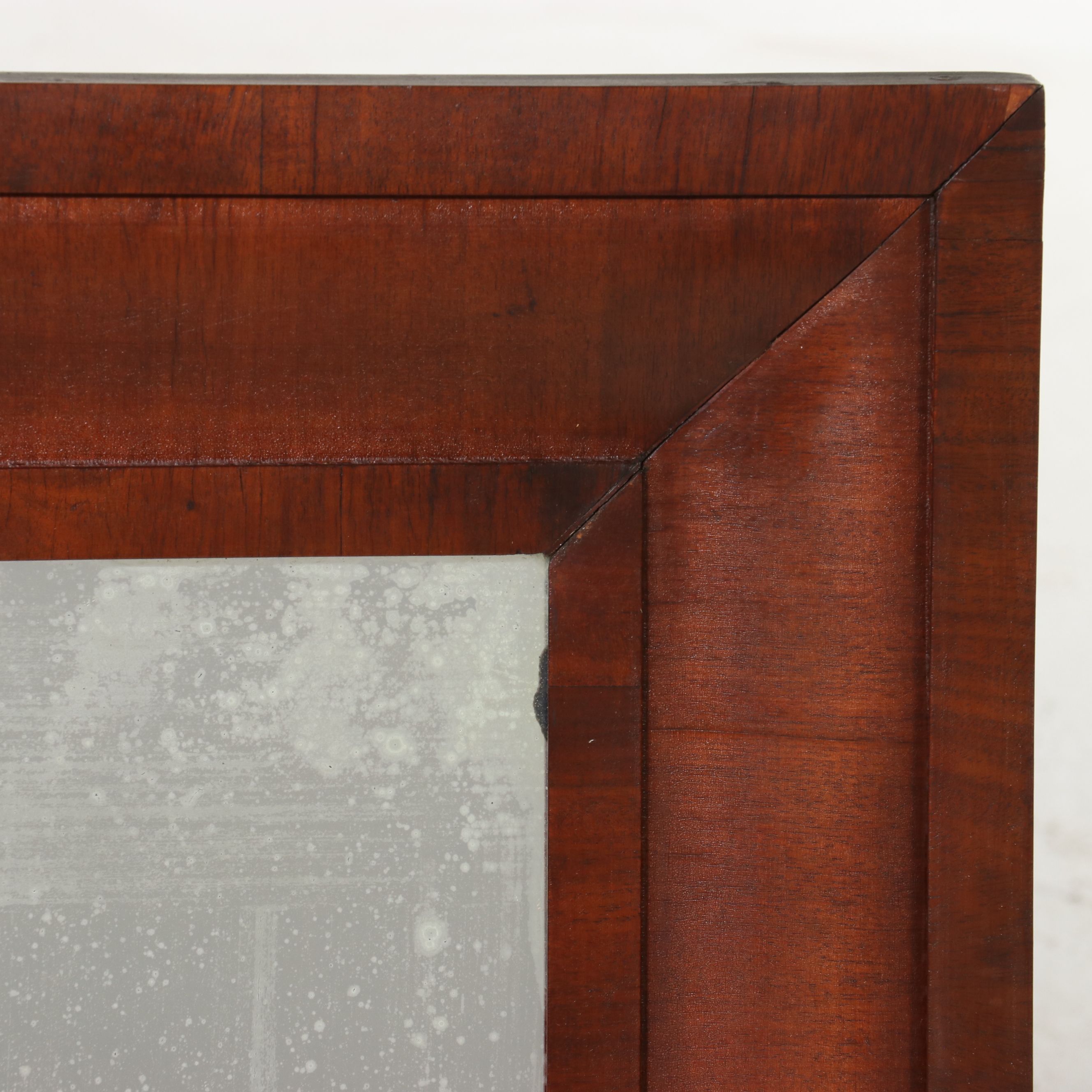 Carved Wooden Ogee Wall Mirror, 19th Century