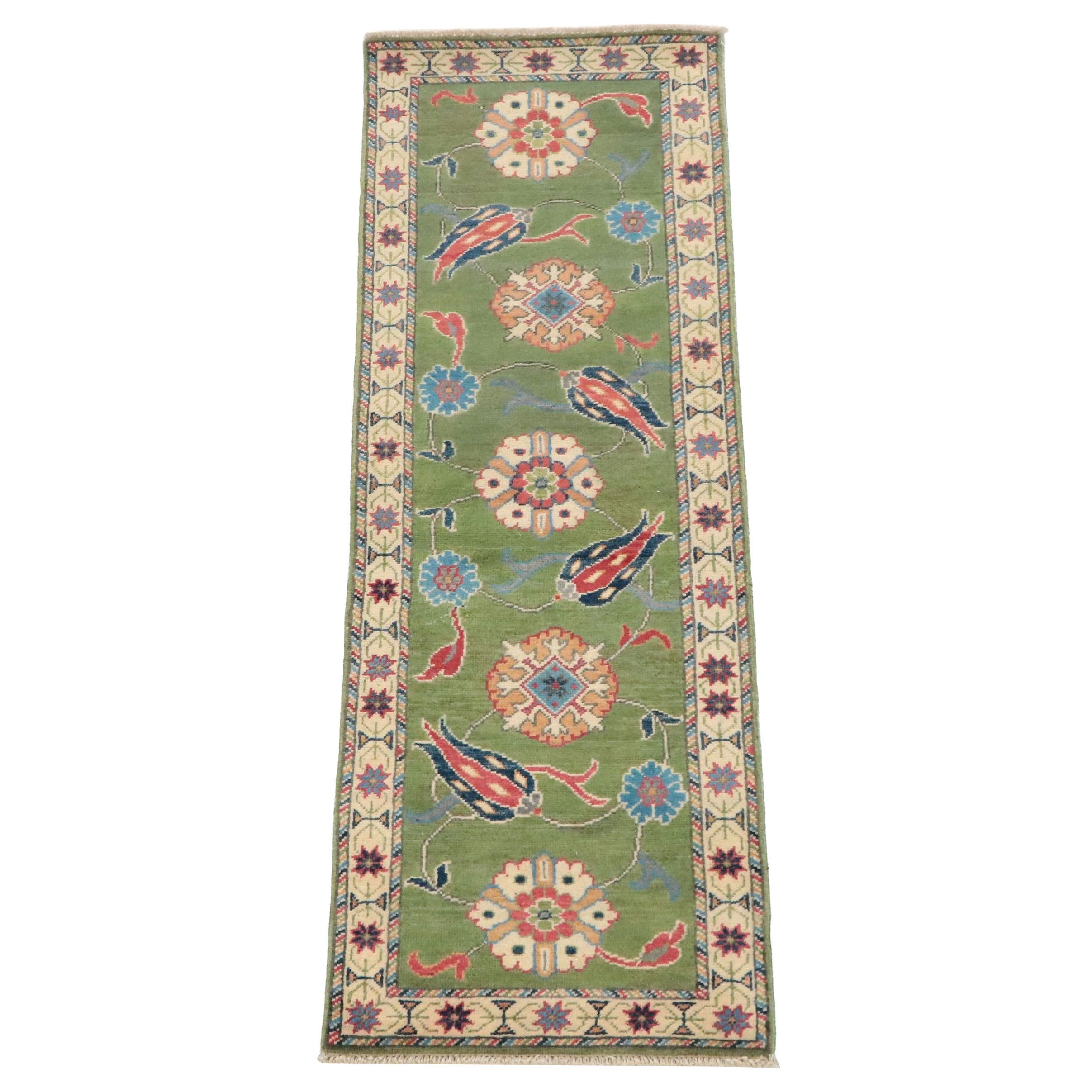 2' x 6'2 Hand-Knotted Turkish Kazak Style Carpet Runner