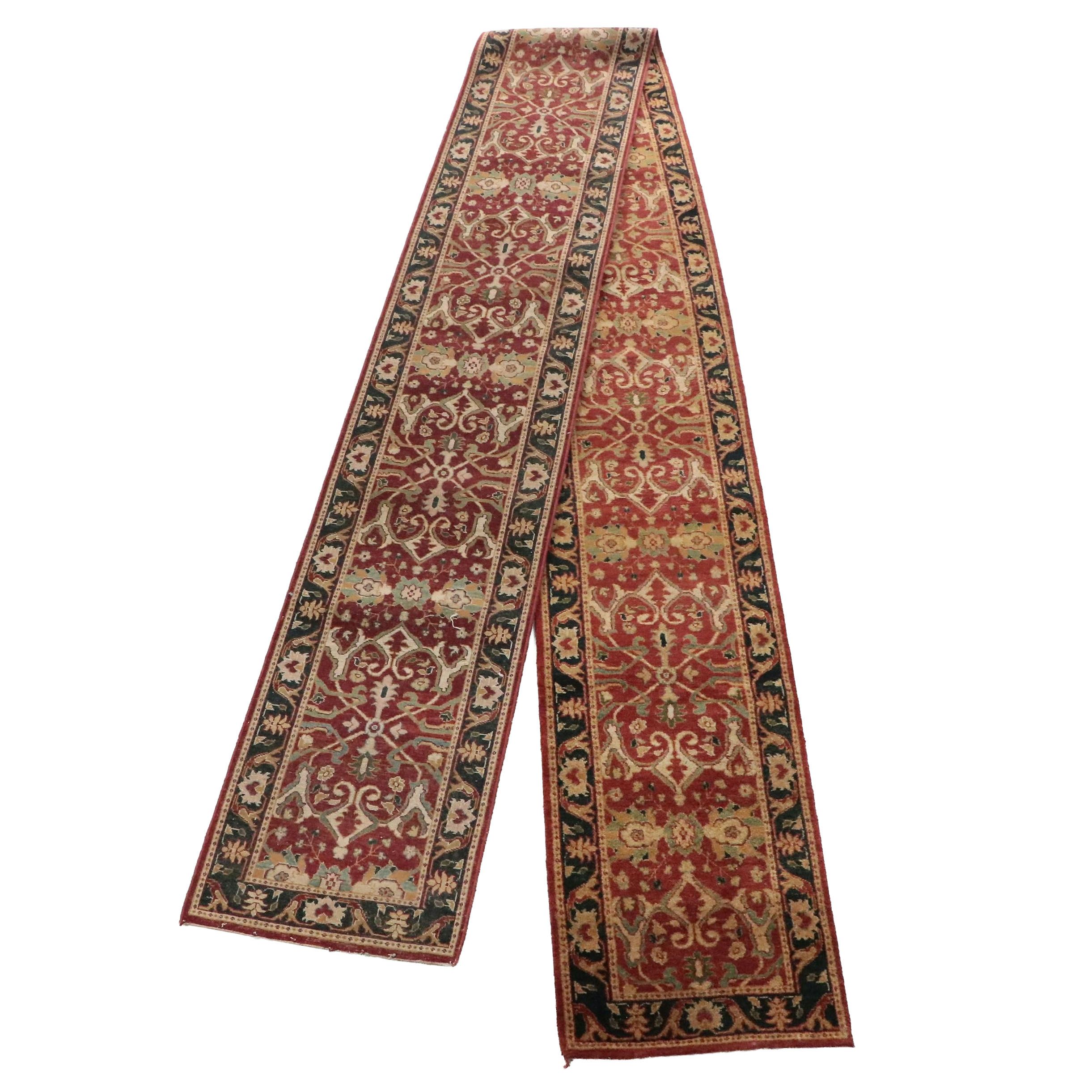 2'6 x 29'11 Hand-Knotted Indo-Persian Style Extra Long Stair Runner