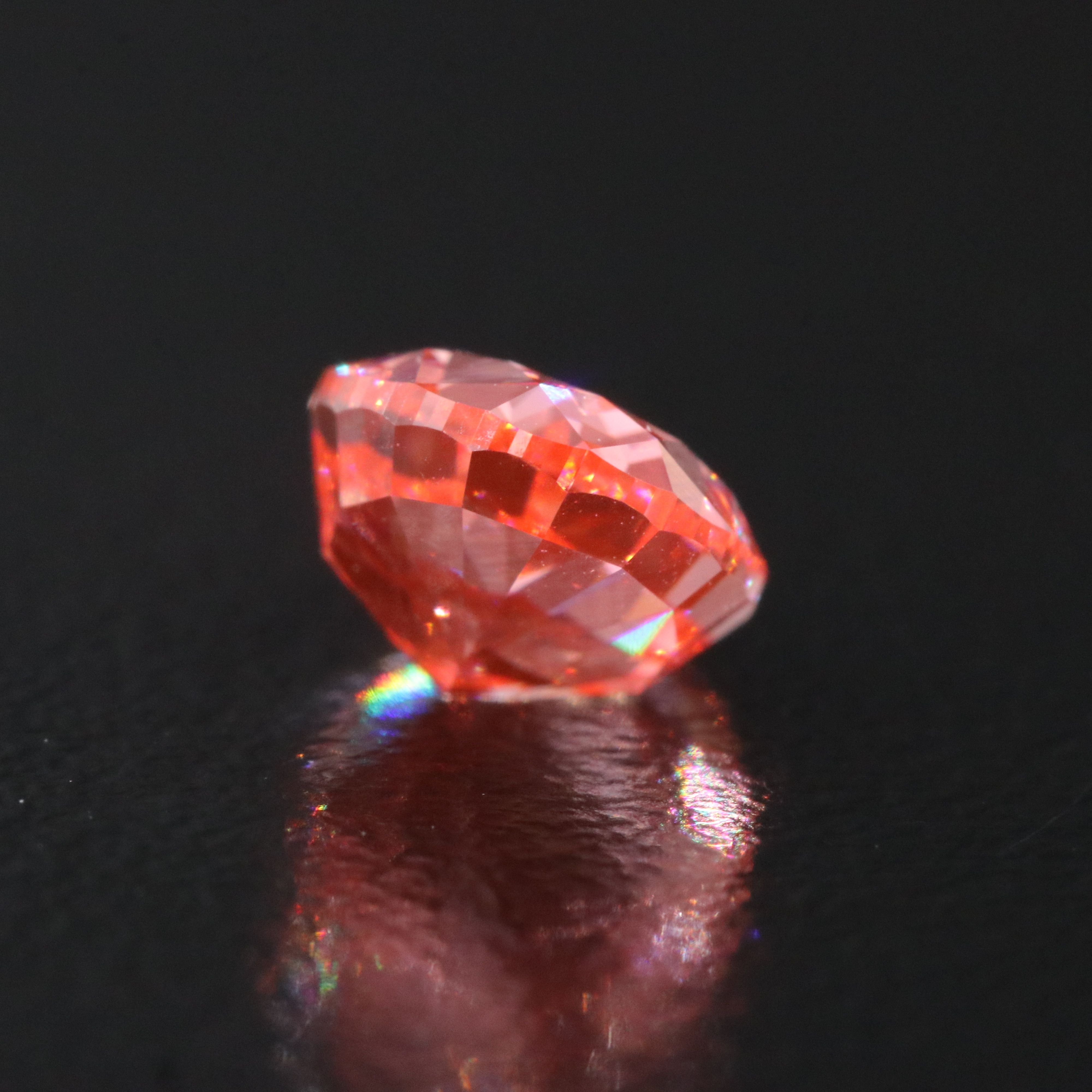 Loose 2.01 CT Lab Grown Fancy Vivid Pink Diamond with IGI Report