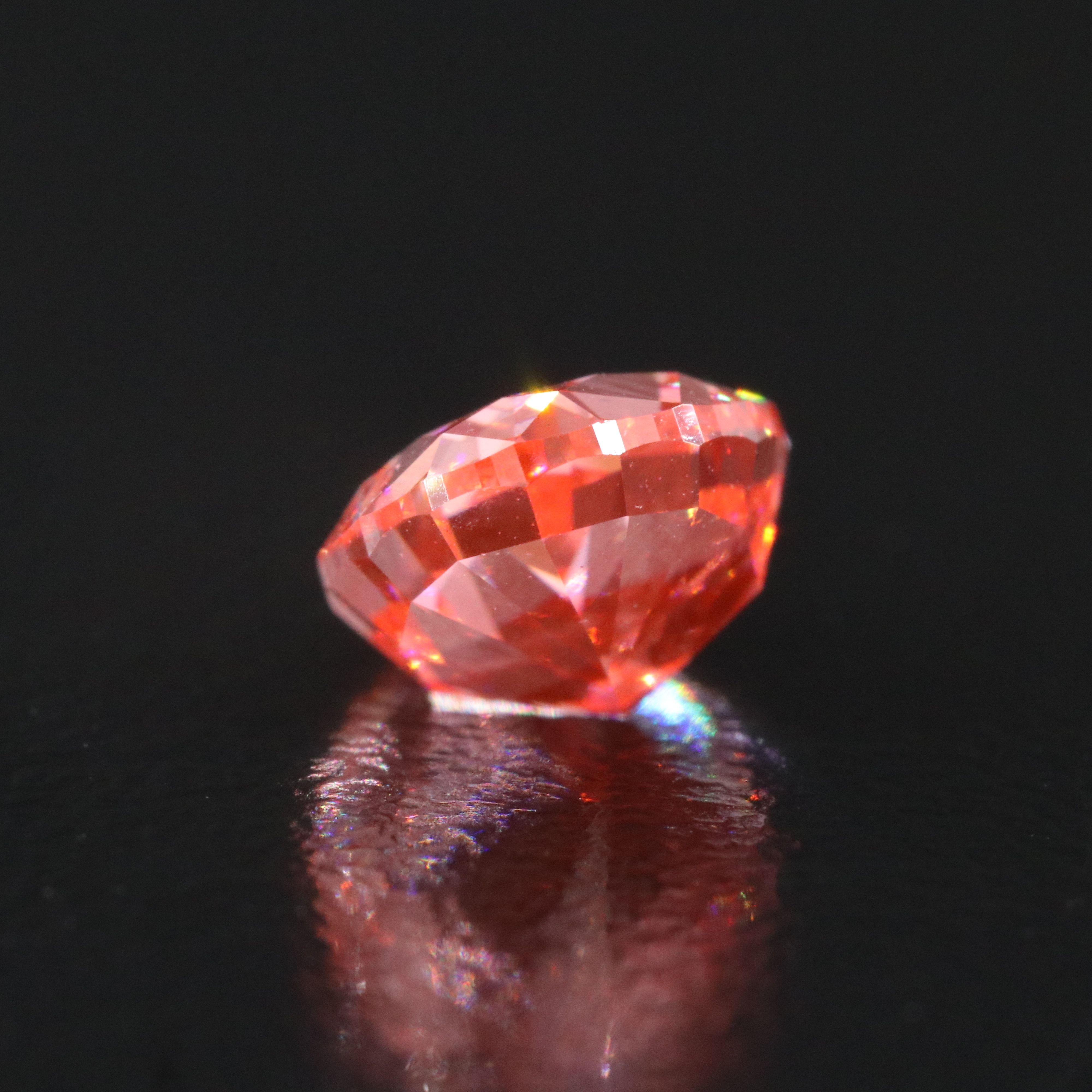 Loose 2.01 CT Lab Grown Fancy Vivid Pink Diamond with IGI Report