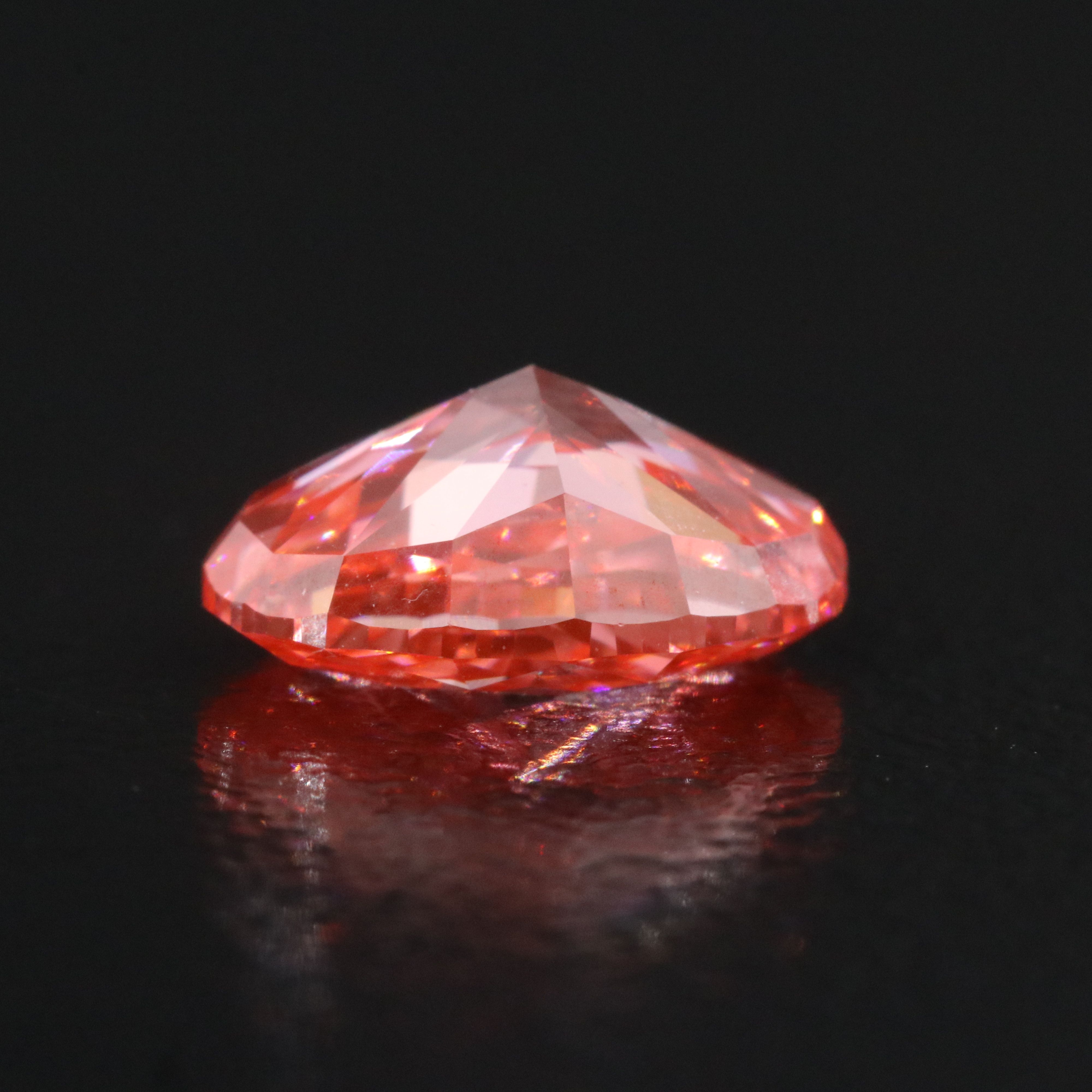 Loose 2.01 CT Lab Grown Fancy Vivid Pink Diamond with IGI Report