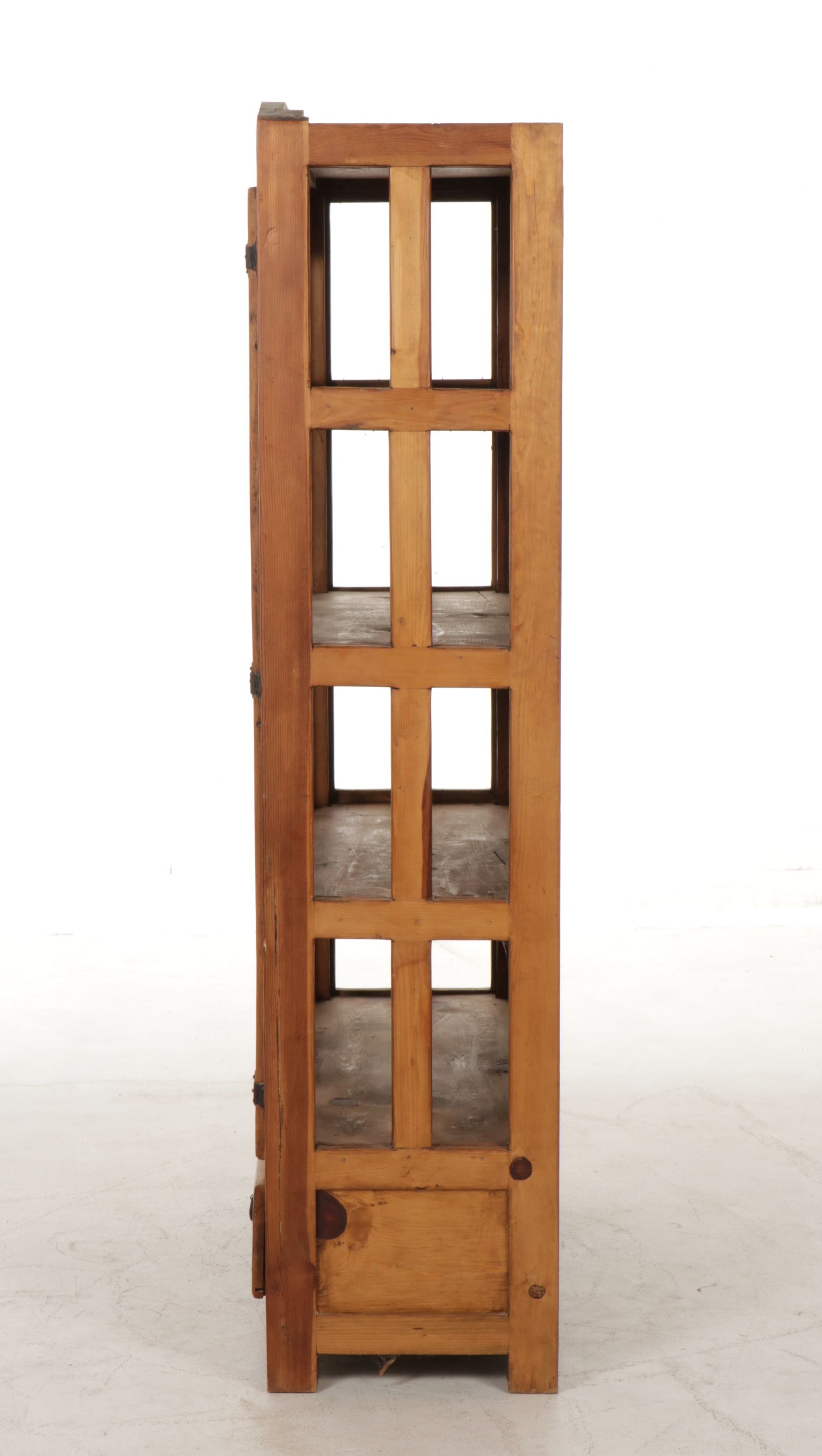 Mexican Southwestern Style Rustic Pine Storage Shelf