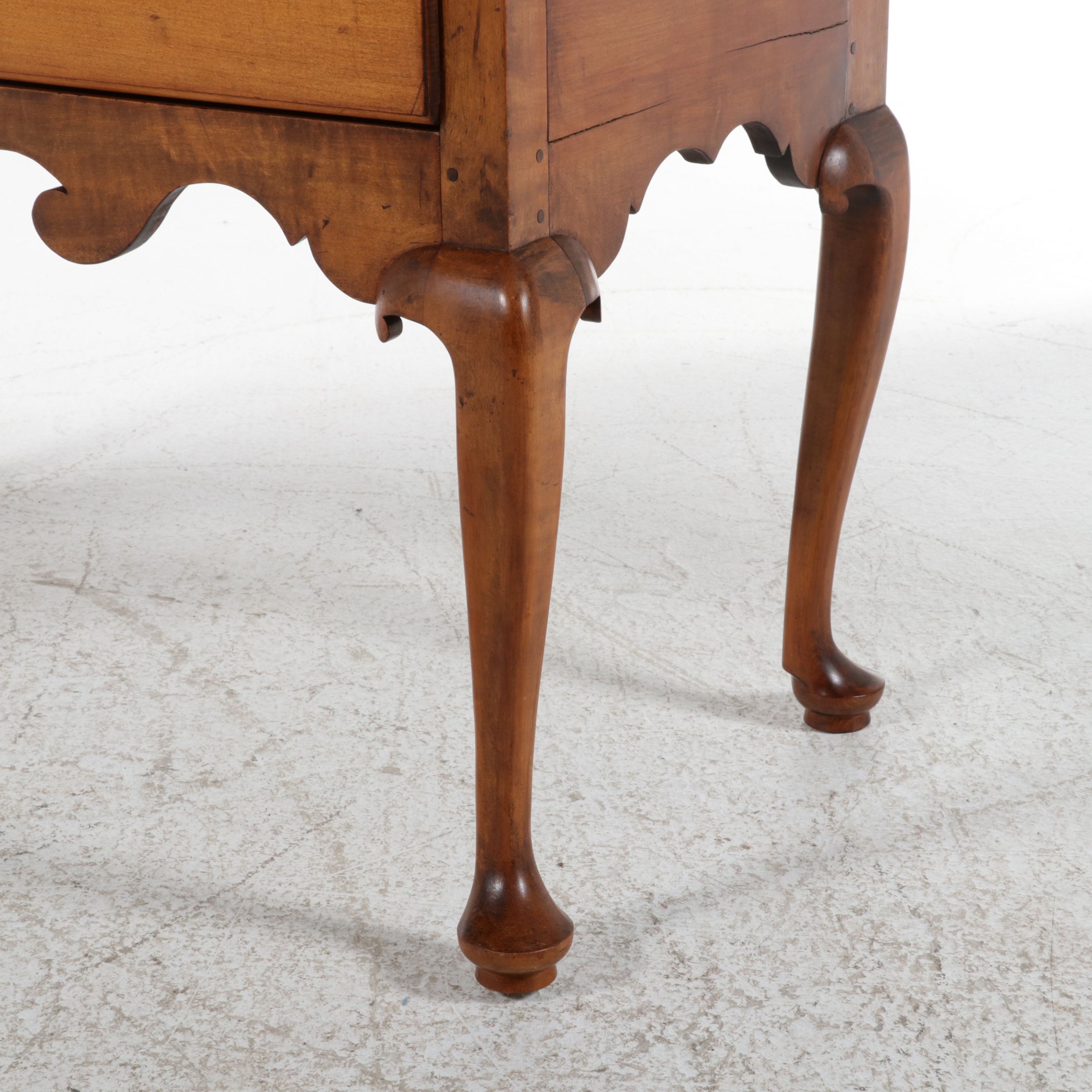 Queen Anne Tiger Maple Highboy, 18th Century