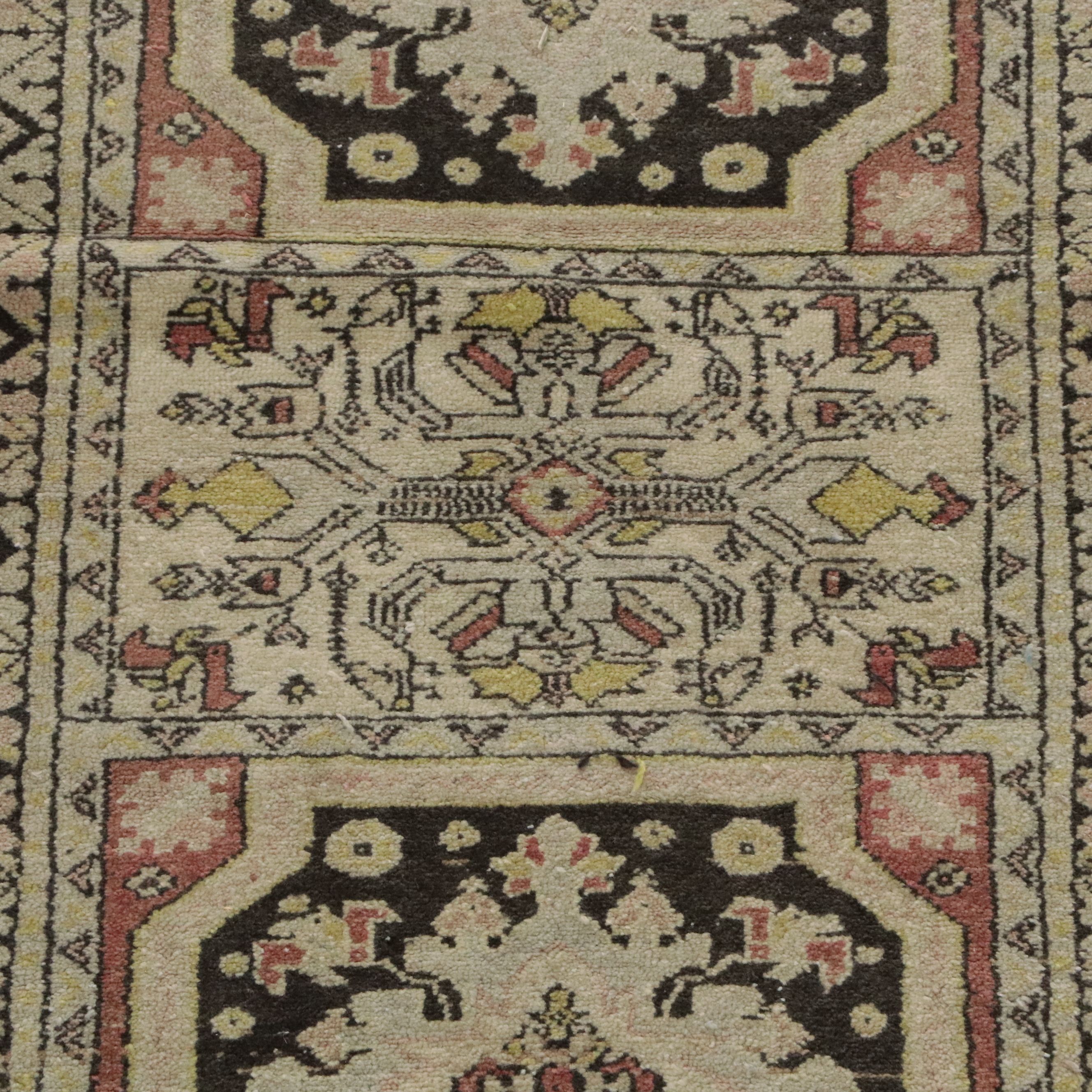 2'9 x 9'6 Hand-Knotted Turkish Anatolian Carpet Runner